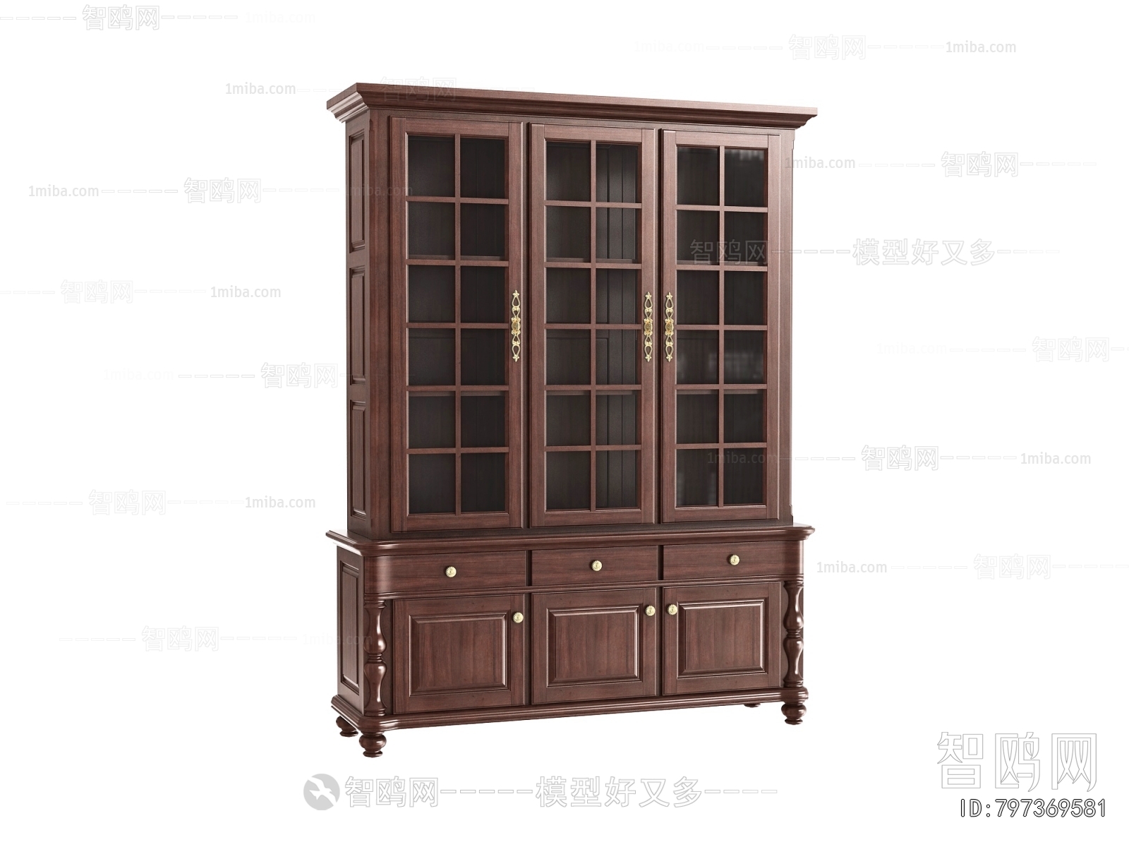 Simple European Style Bookcase