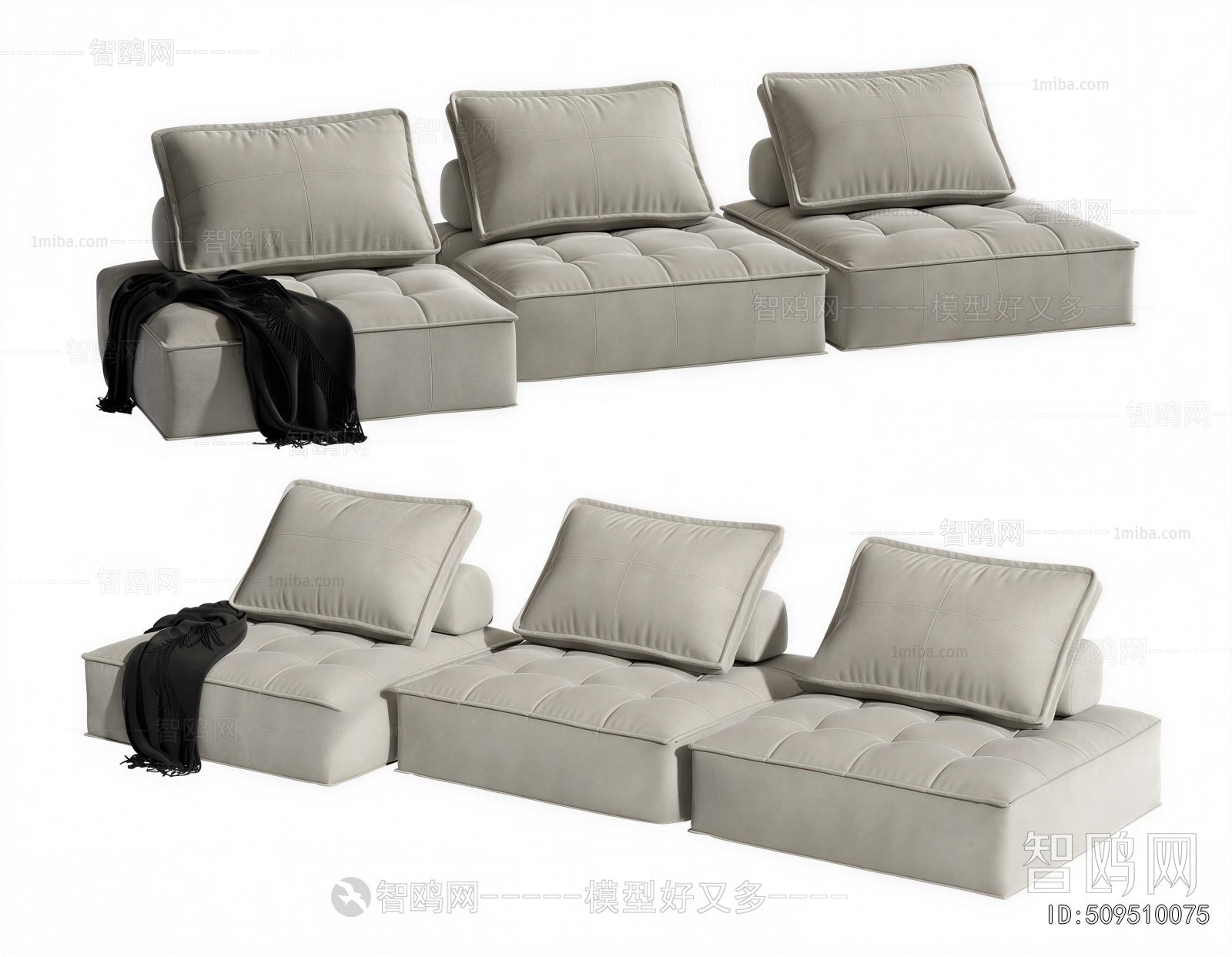 Modern Three-seat Sofa