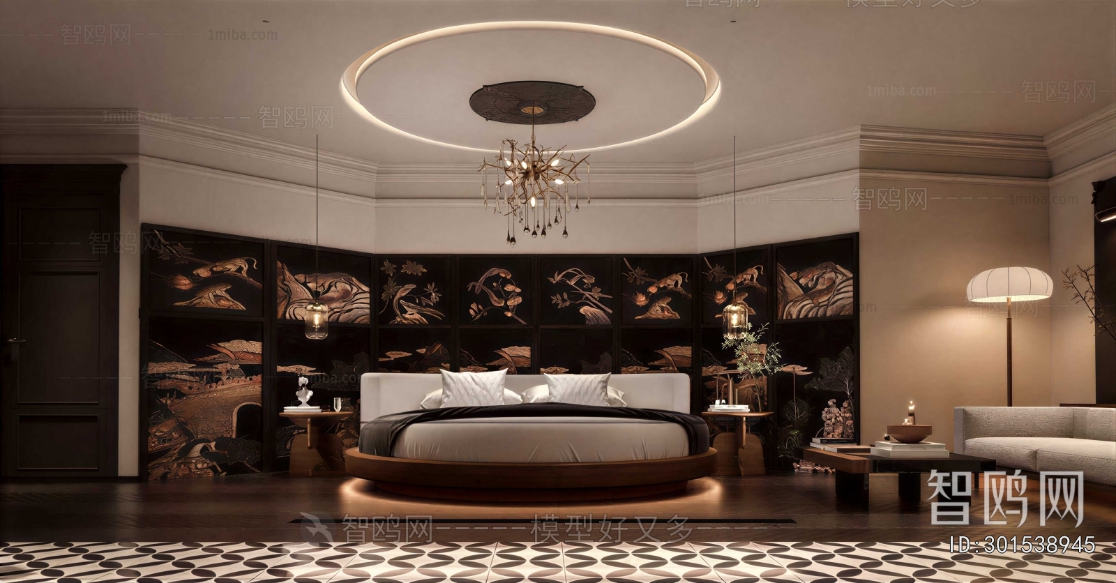 French Style Guest Room