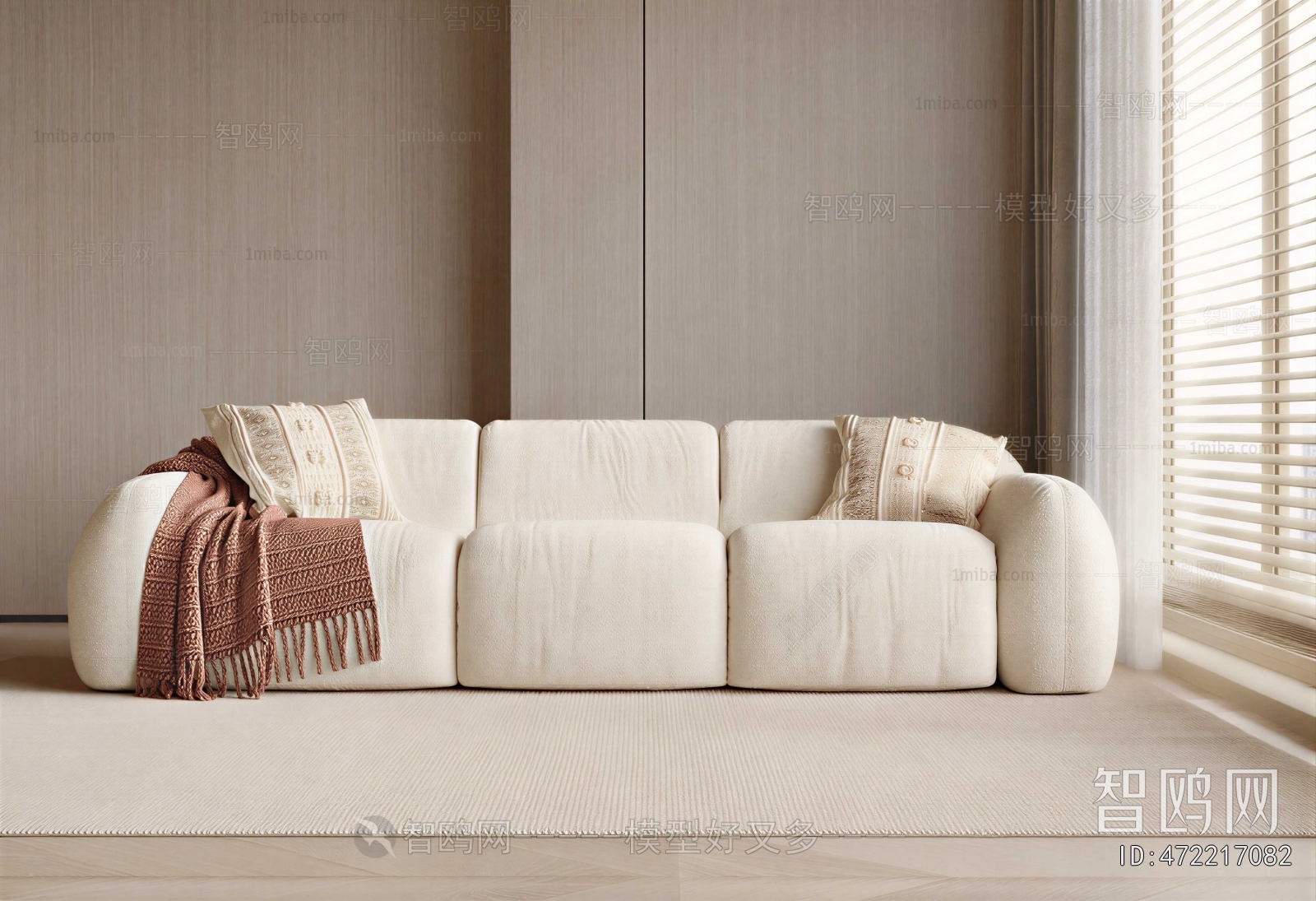 Modern Three-seat Sofa