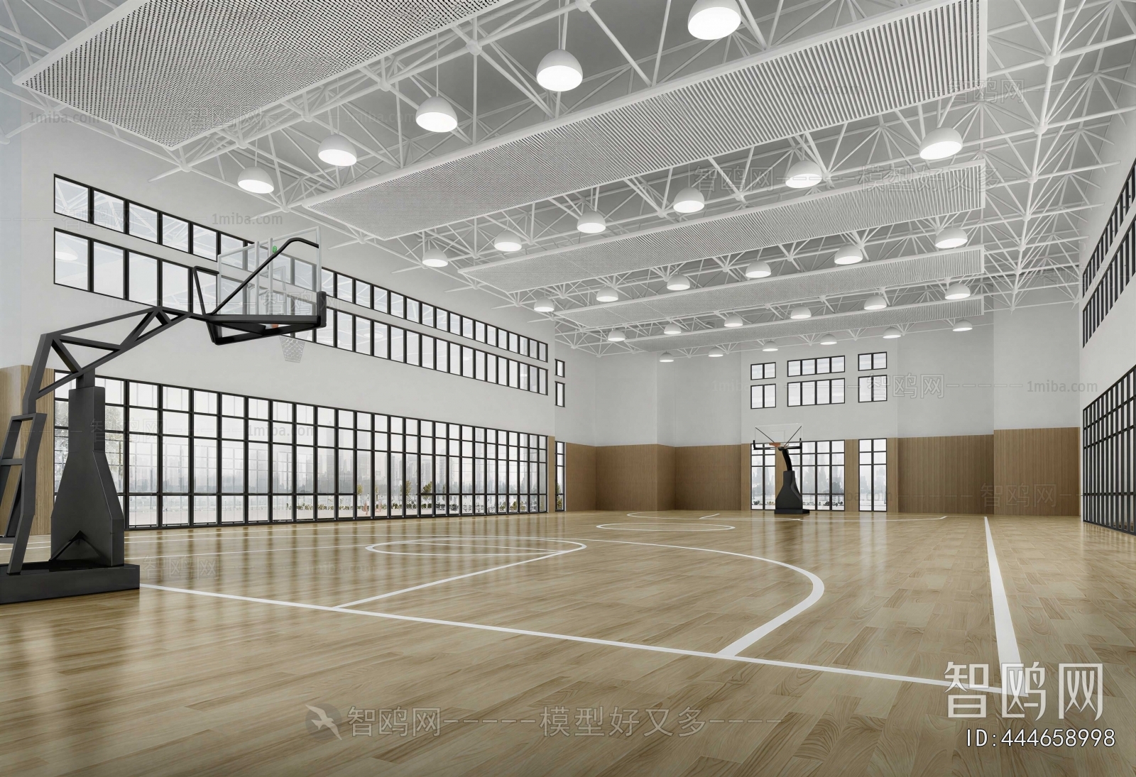 Modern Basketball Arena