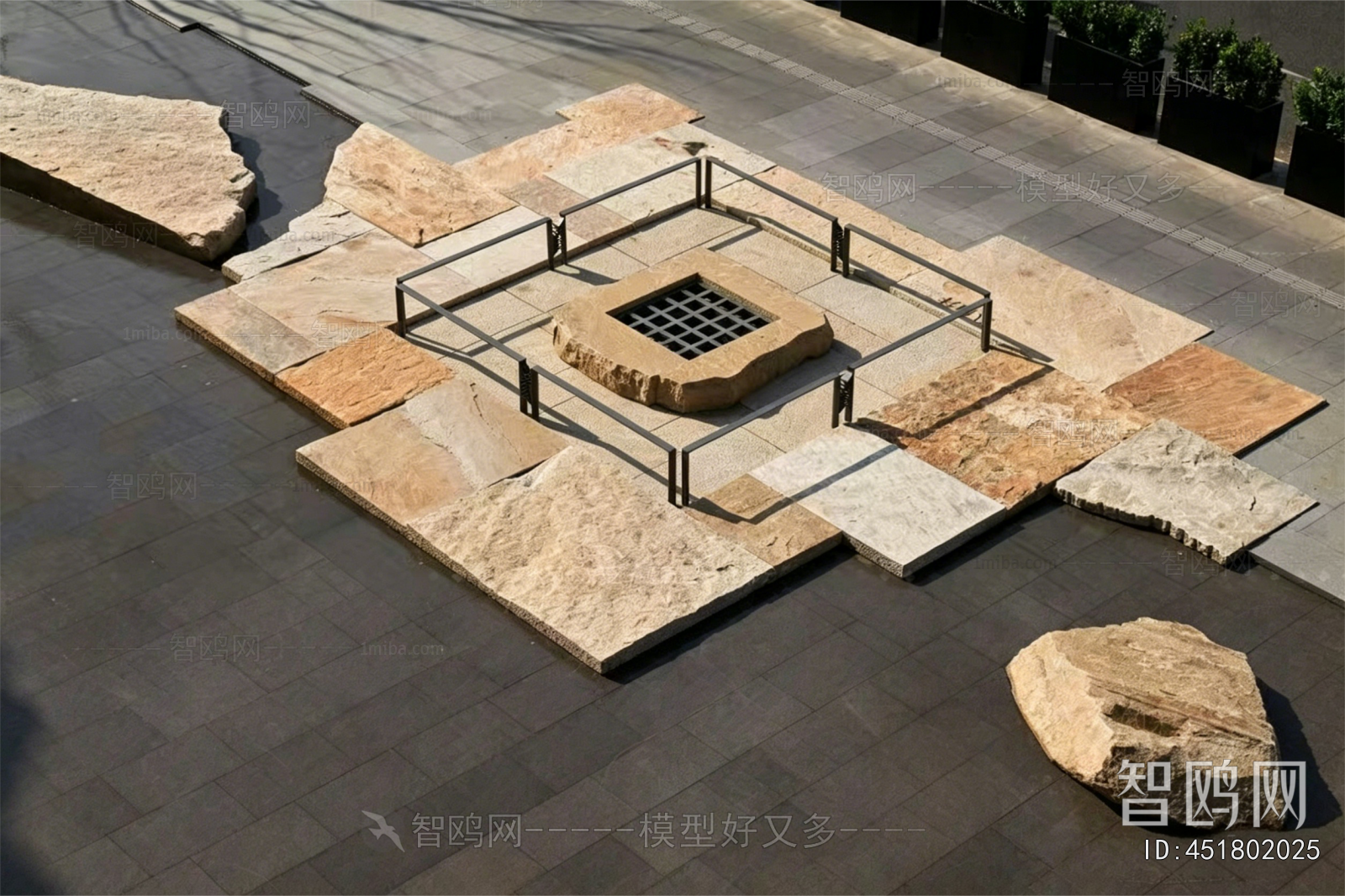 New Chinese Style Rockery Waterscape