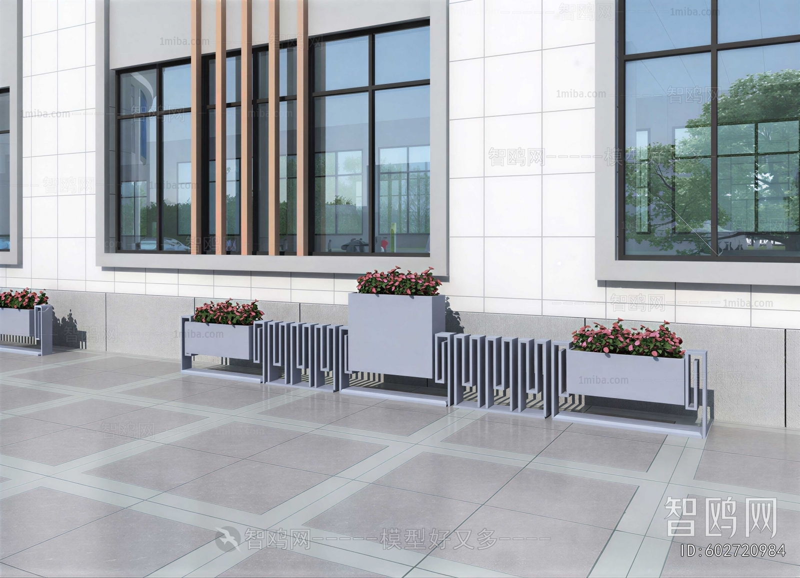 Modern Flower Bed, Flower Bowl, Flower Box