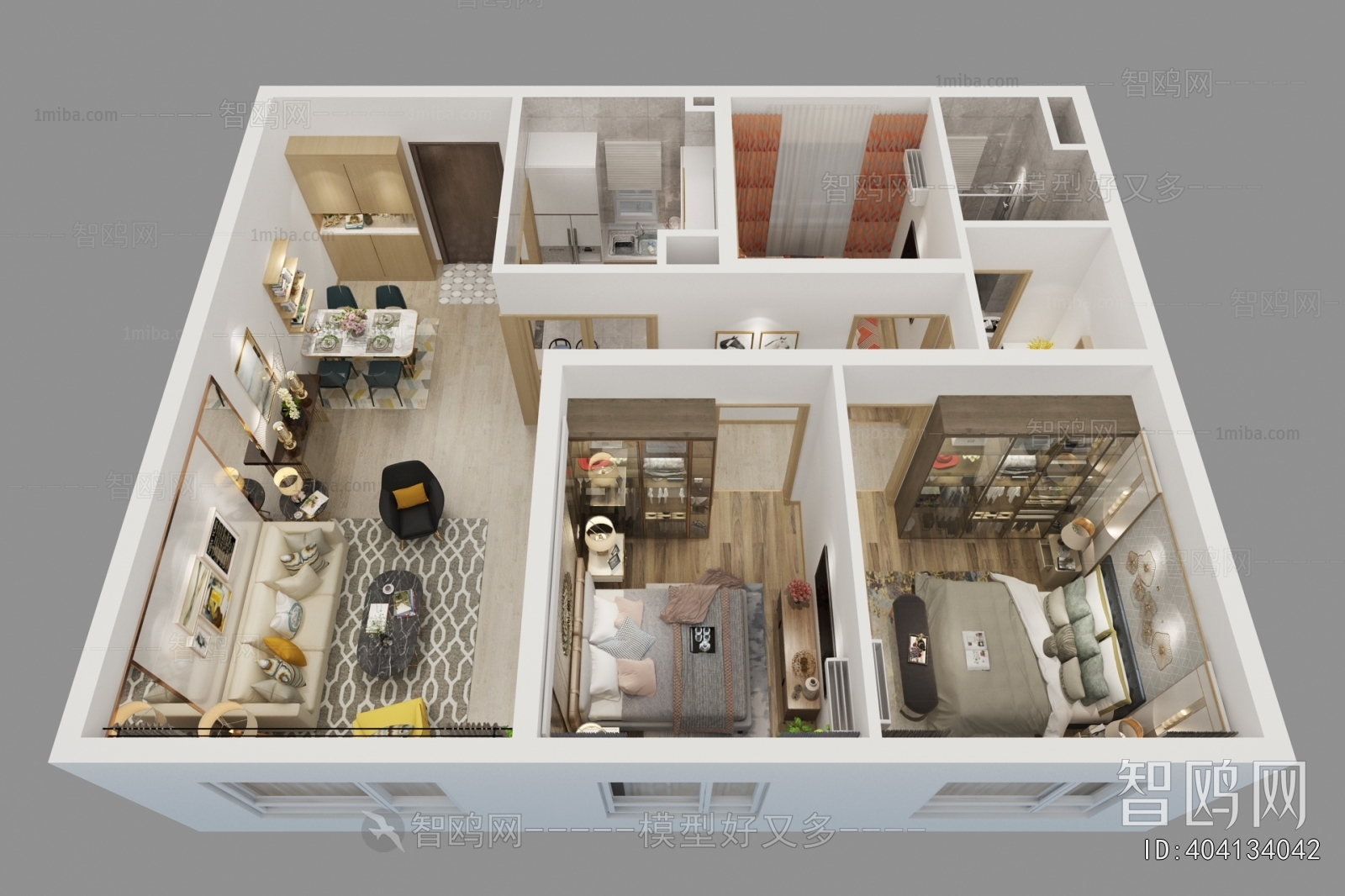 Modern A Bird's-eye View Of Home Decoration