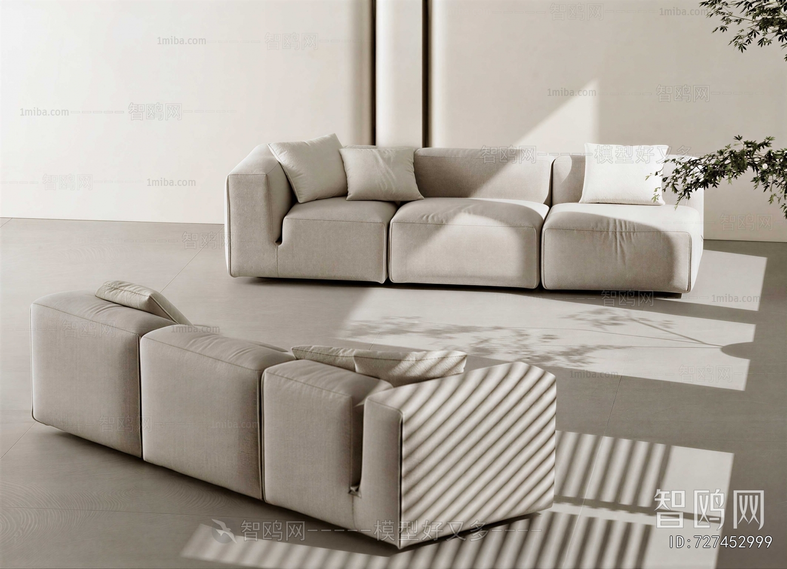Modern Three-seat Sofa