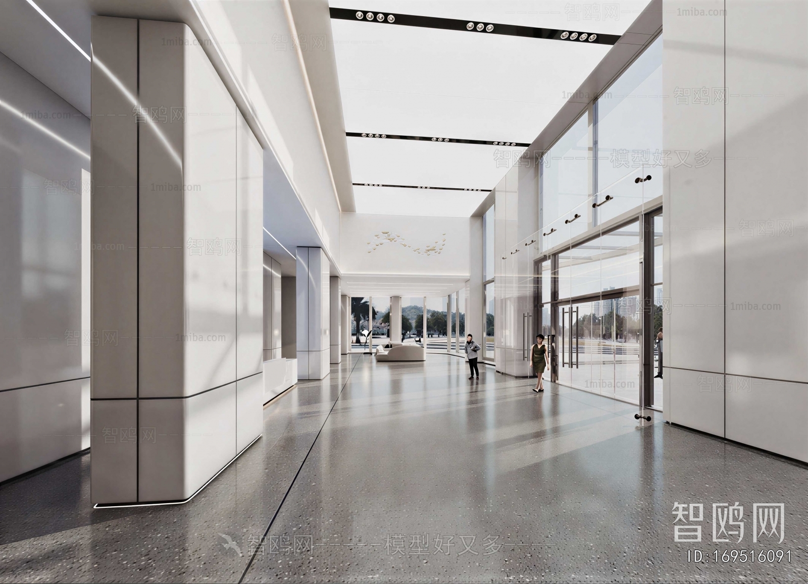 Modern Office Reception Desk