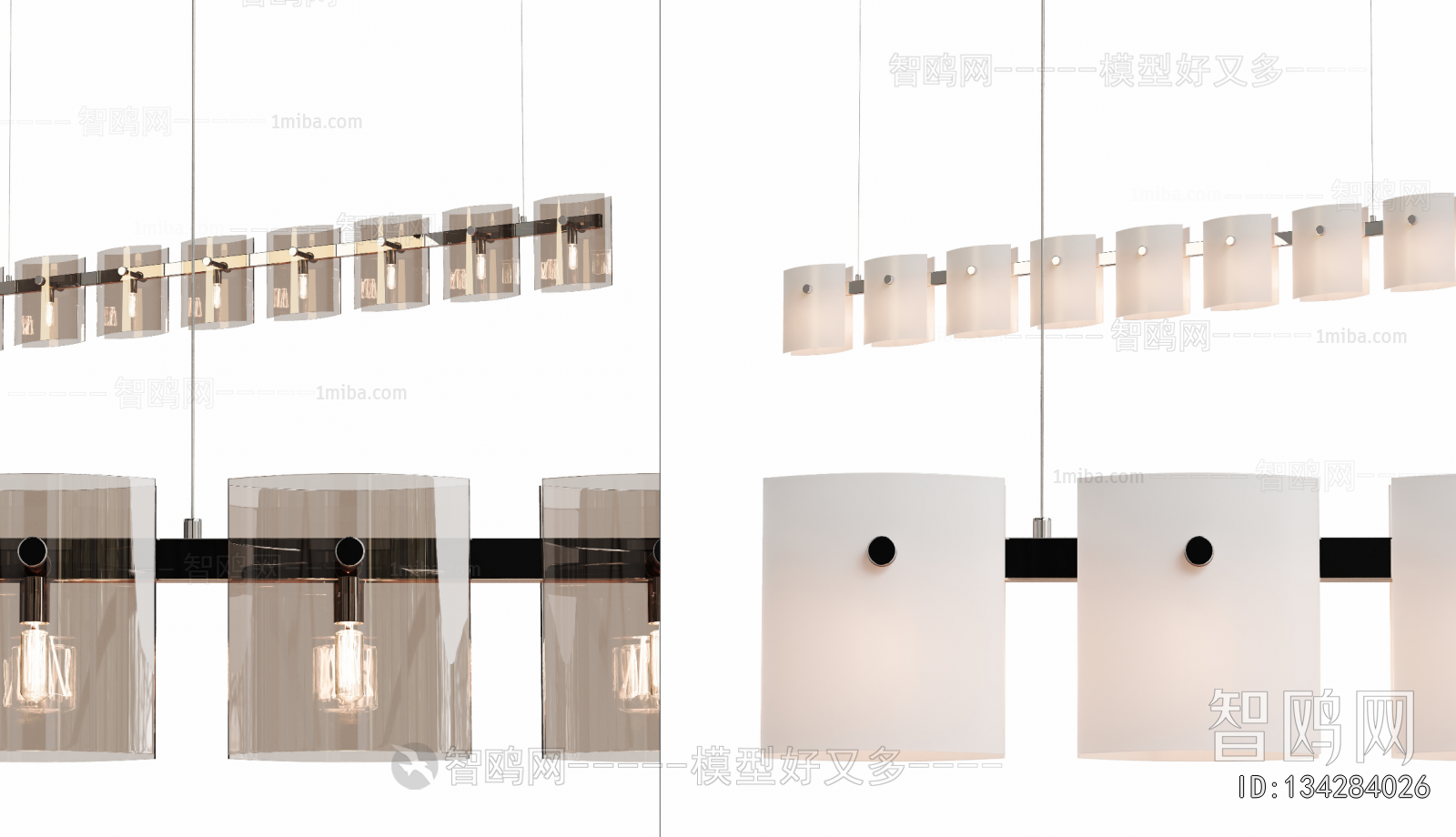 Modern Long Chandelier