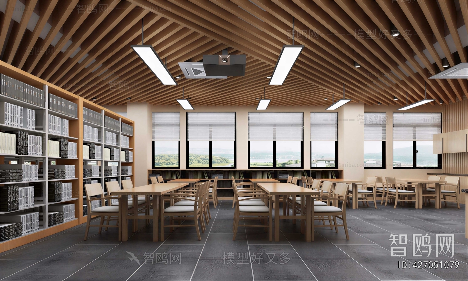 New Chinese Style Library