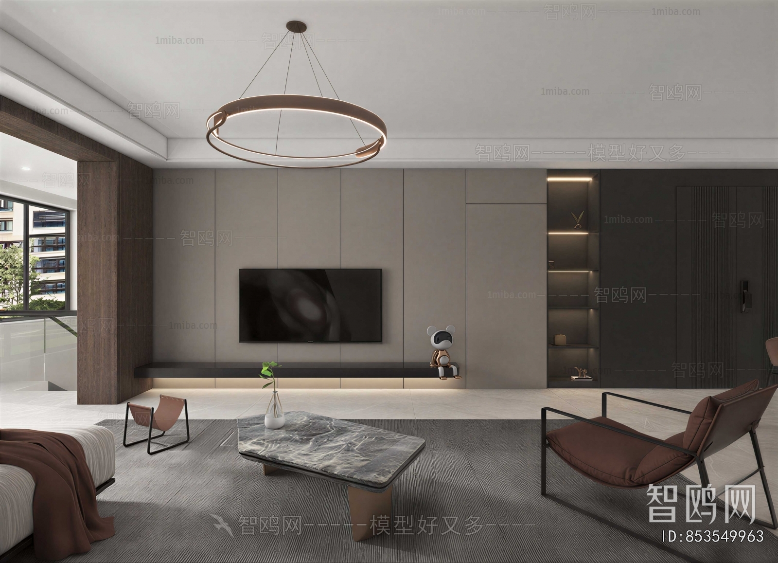 New Chinese Style A Living Room