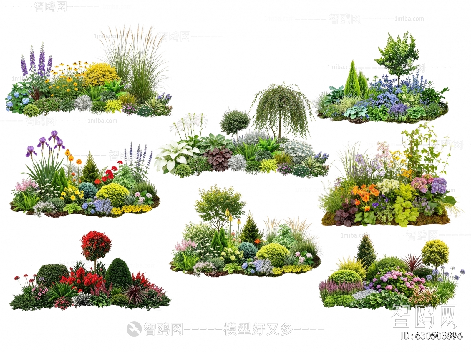 Modern Flowers And Grass