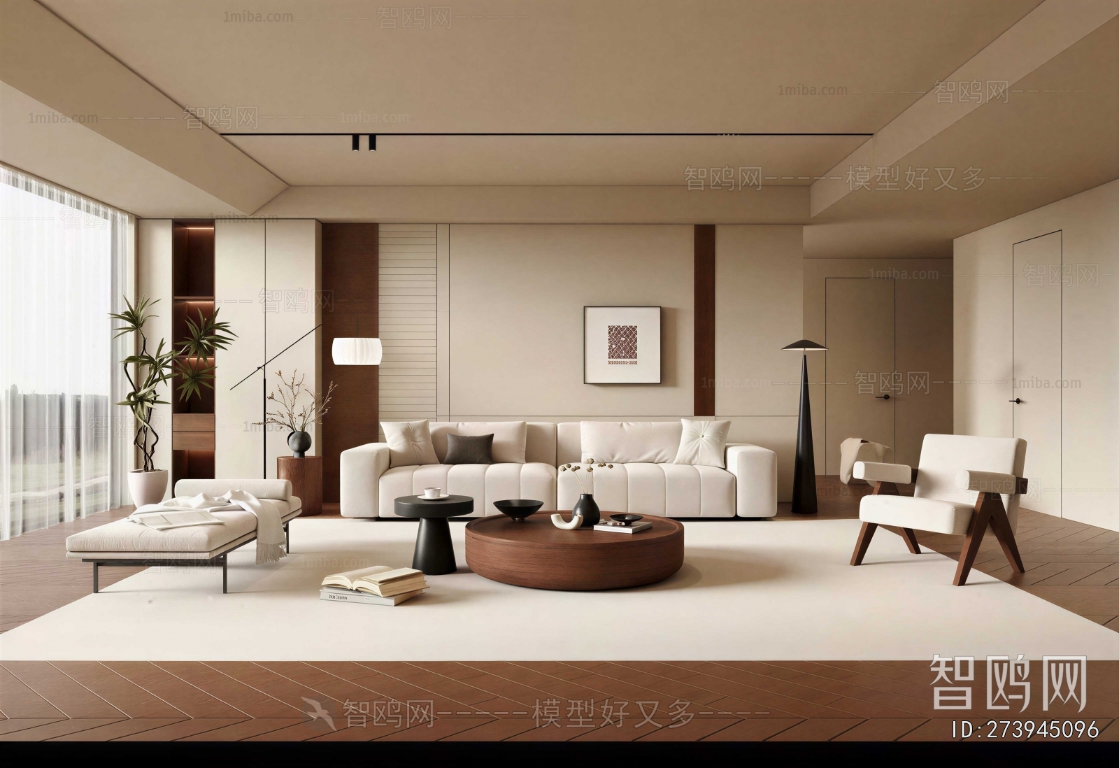 Wabi-sabi Style A Living Room