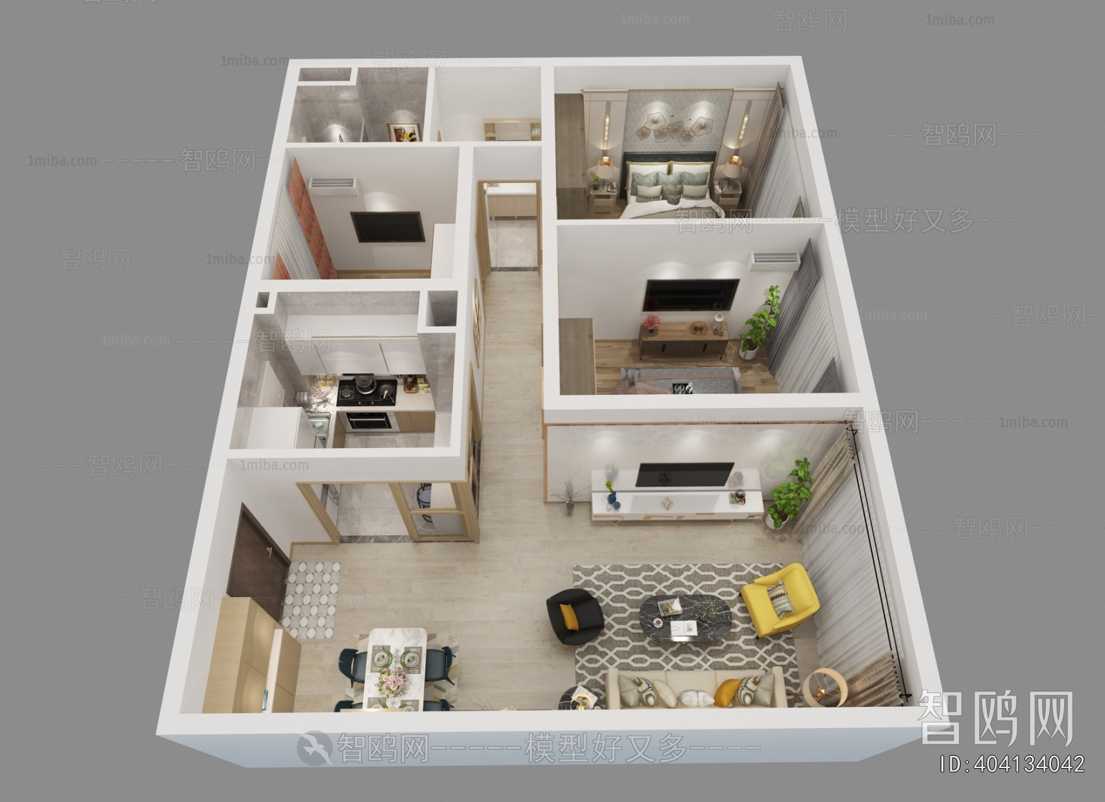 Modern A Bird's-eye View Of Home Decoration