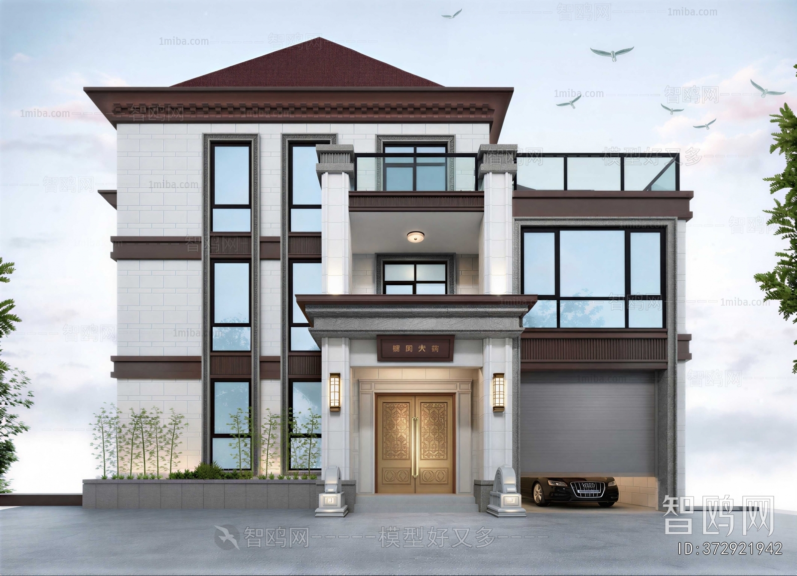 Chinese Style Villa Appearance
