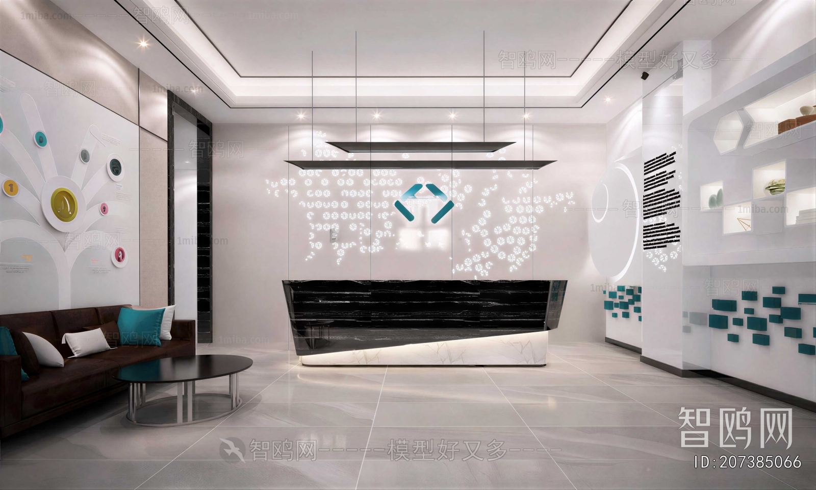 Modern Office Reception Desk