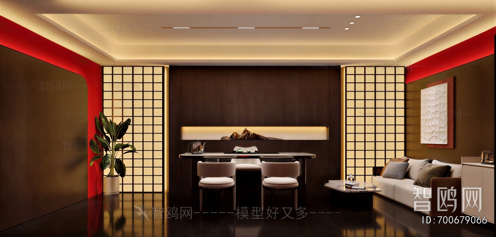 New Chinese Style Study Space