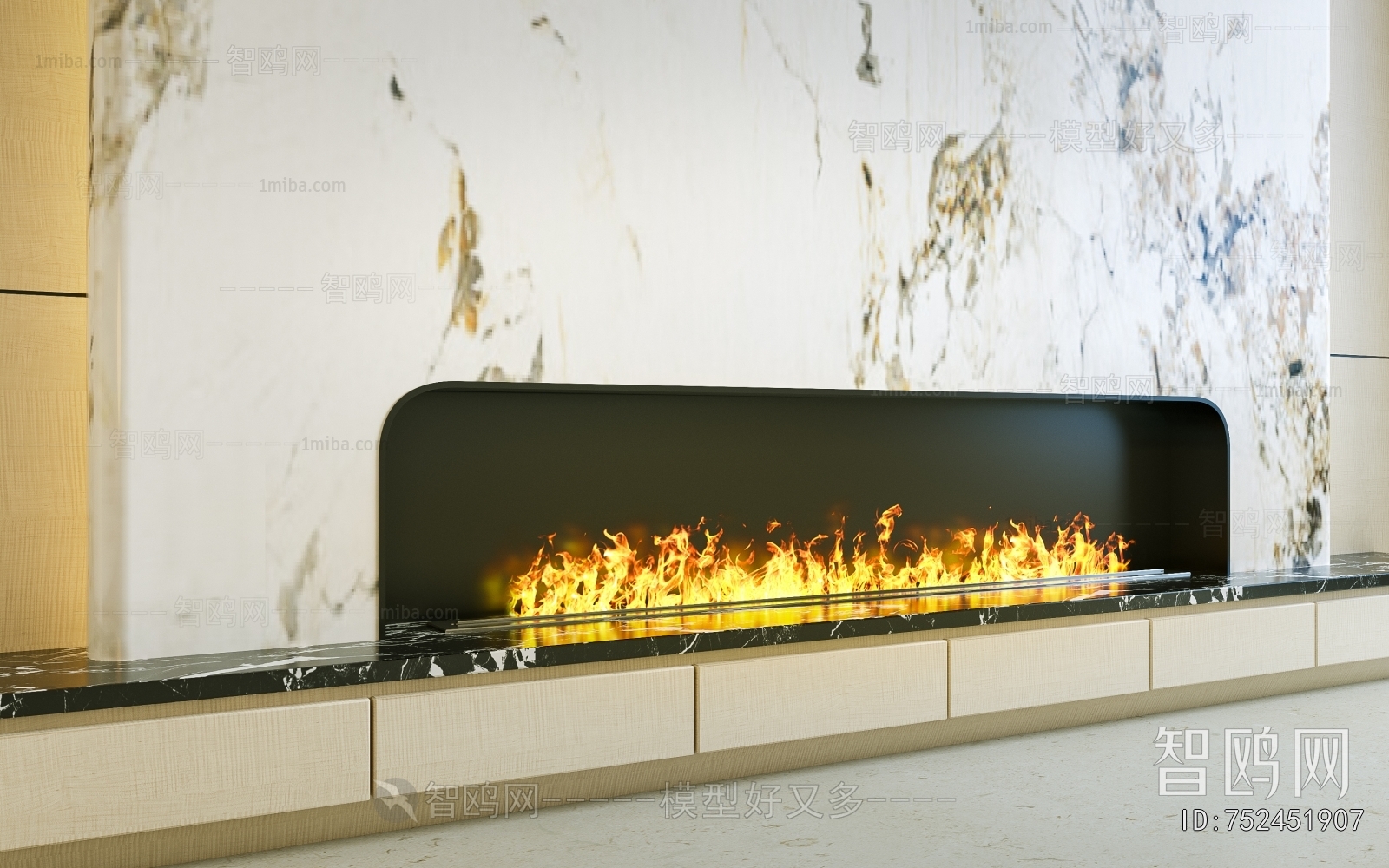 Modern Electronic Fireplace