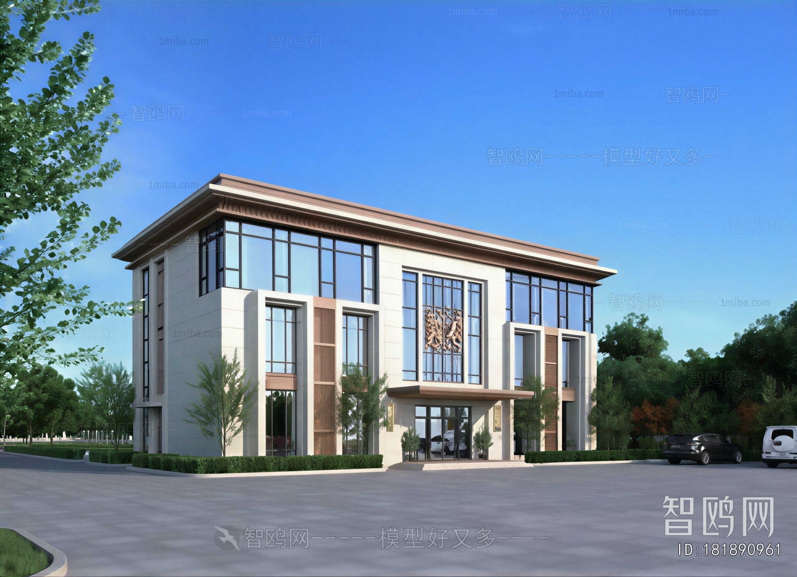 New Chinese Style Building Appearance