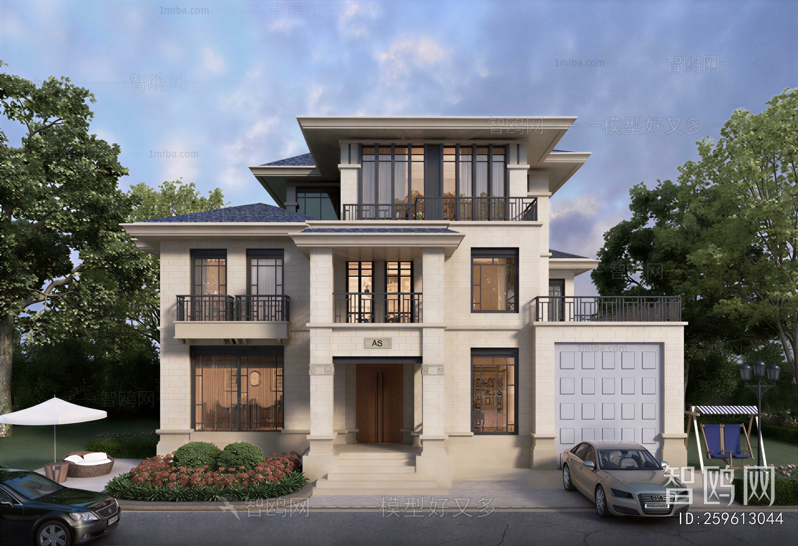 Simple European Style Detached Villa