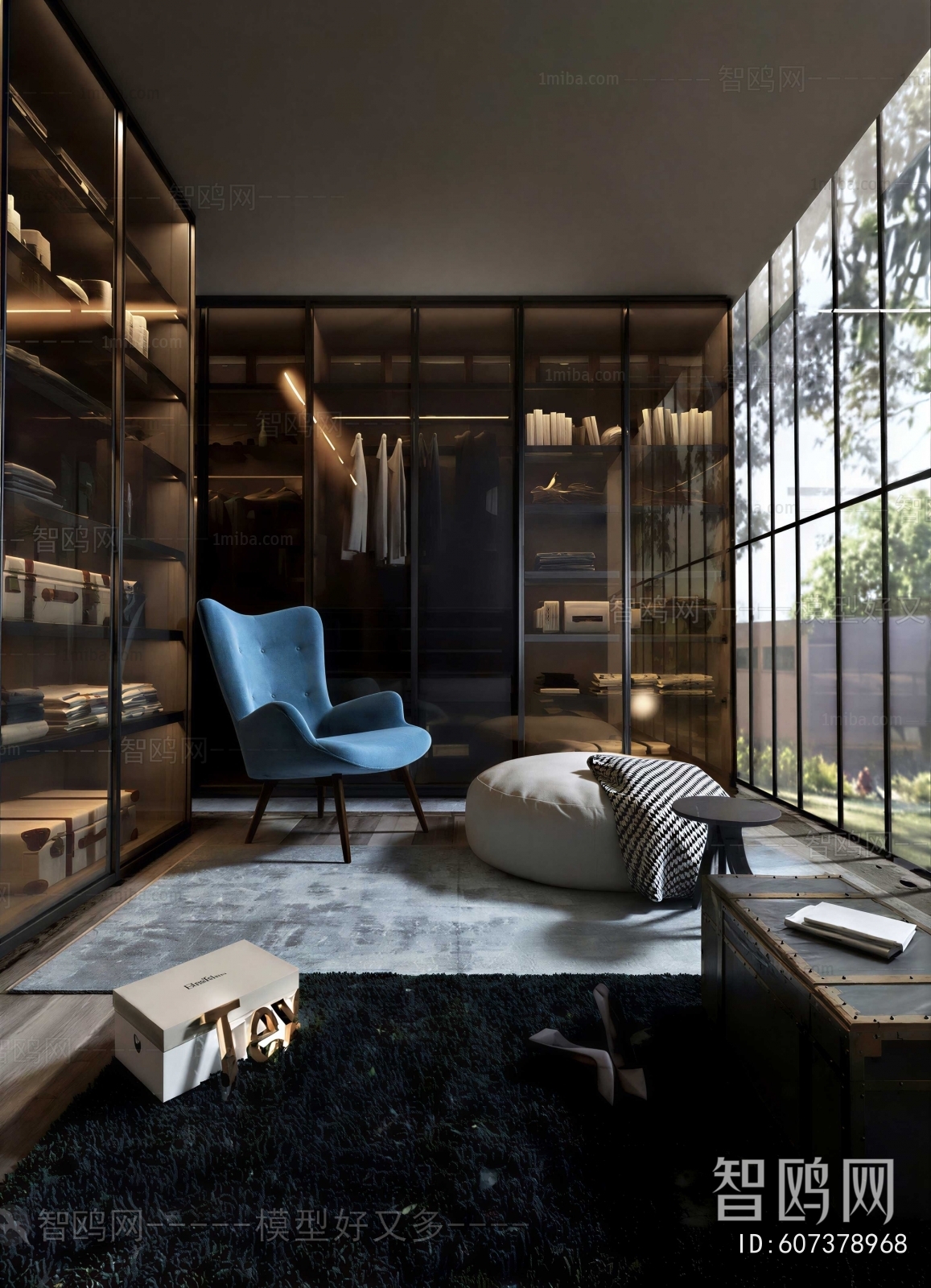 Modern Clothes Storage Area