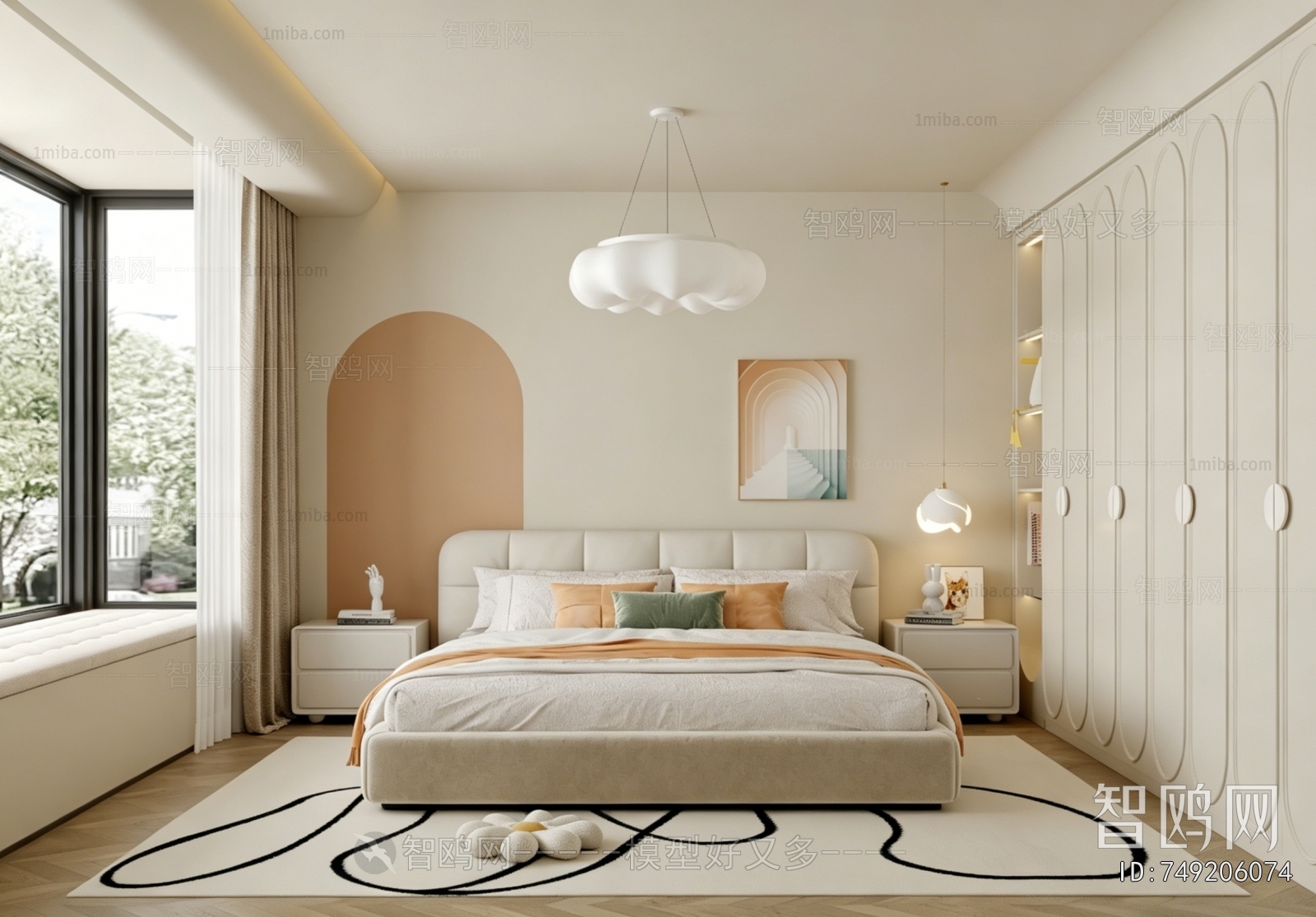 Modern French Style Bedroom