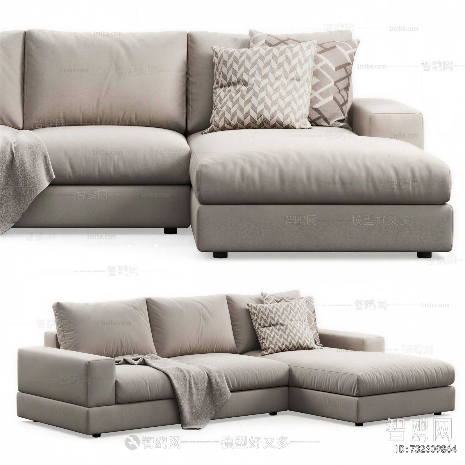 Modern Three-seat Sofa