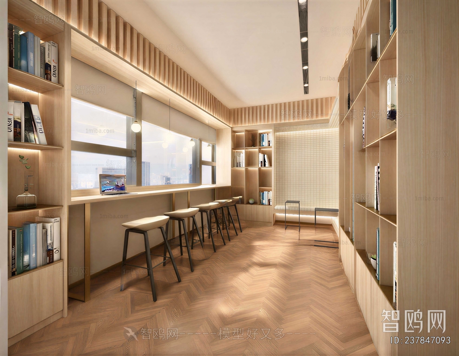 New Chinese Style Study Space
