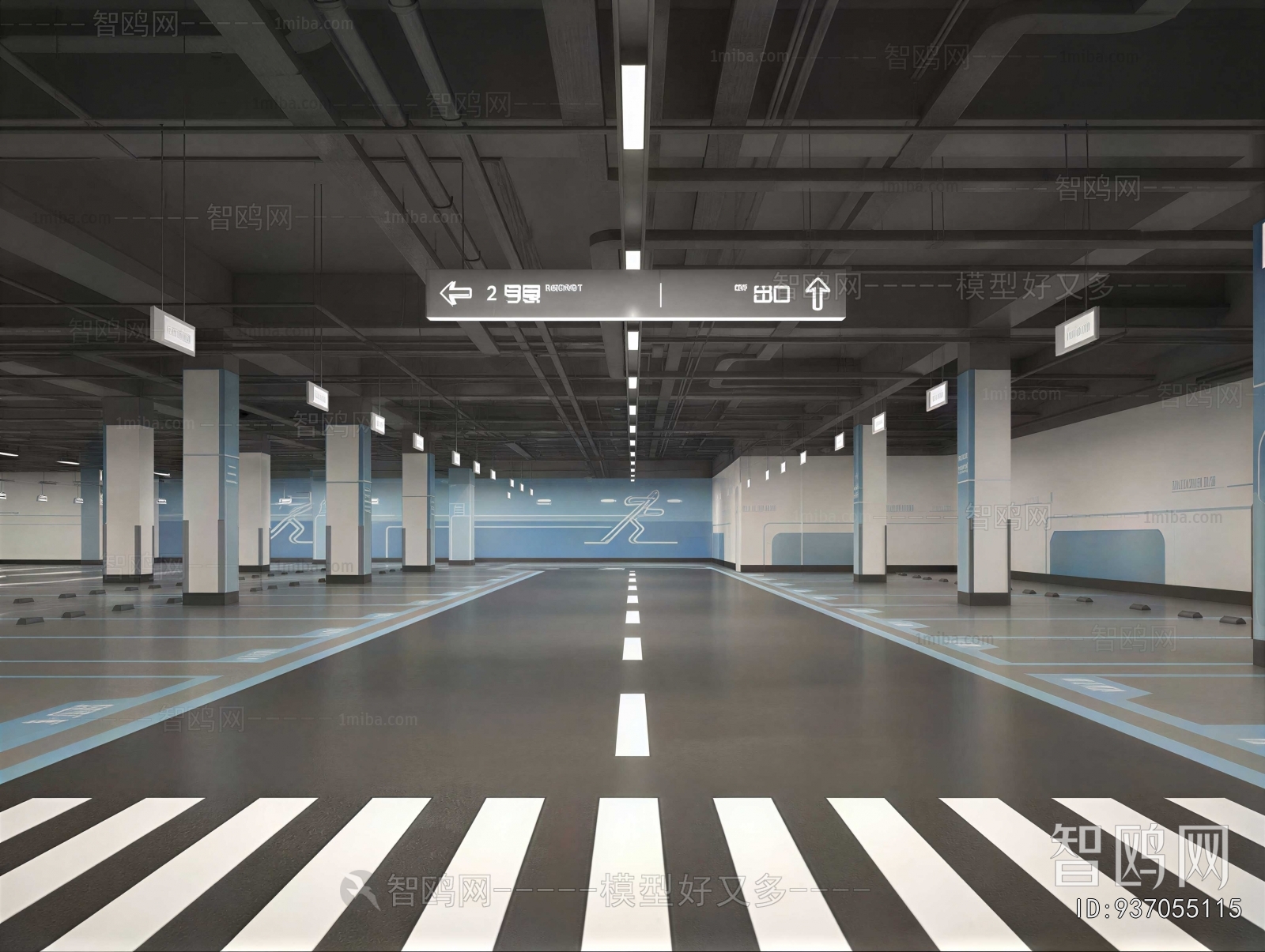 Industrial Style Underground Garage
