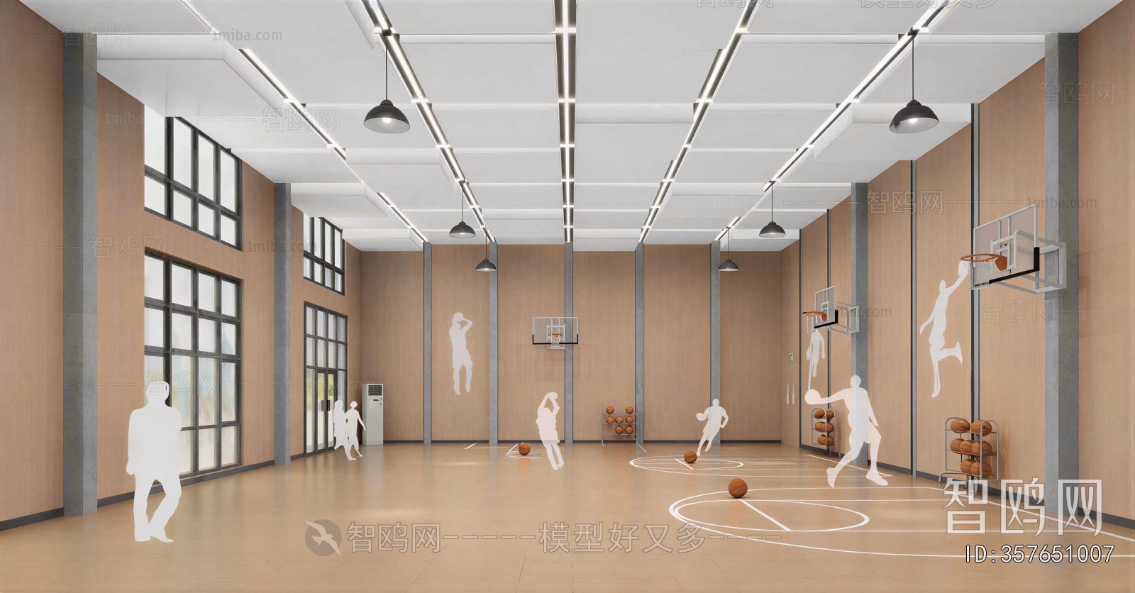 Modern Basketball Arena