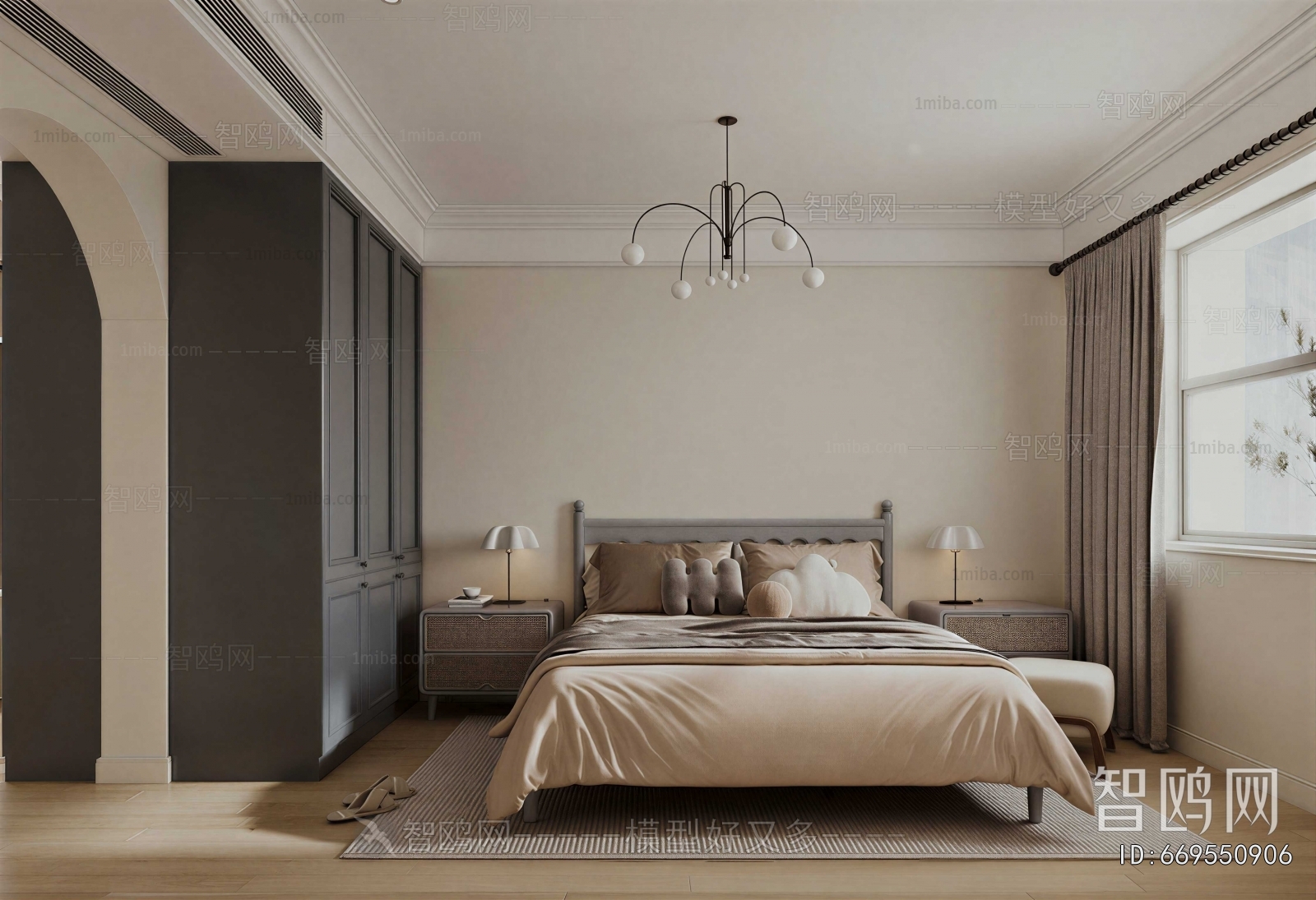 New Chinese Style Bedroom