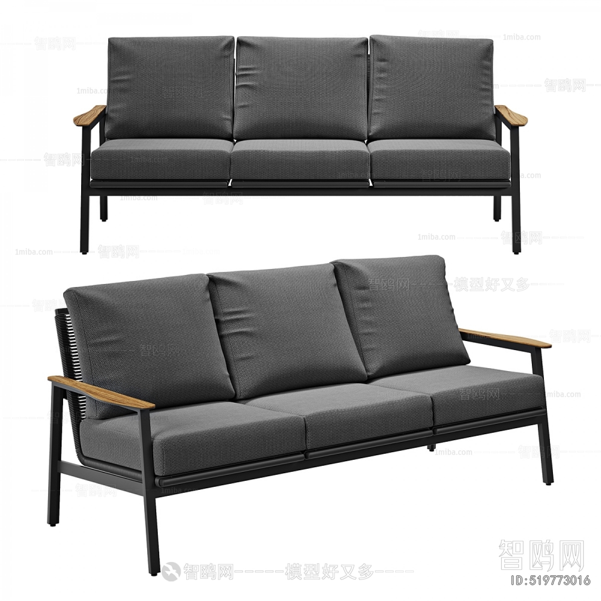 Modern Three-seat Sofa
