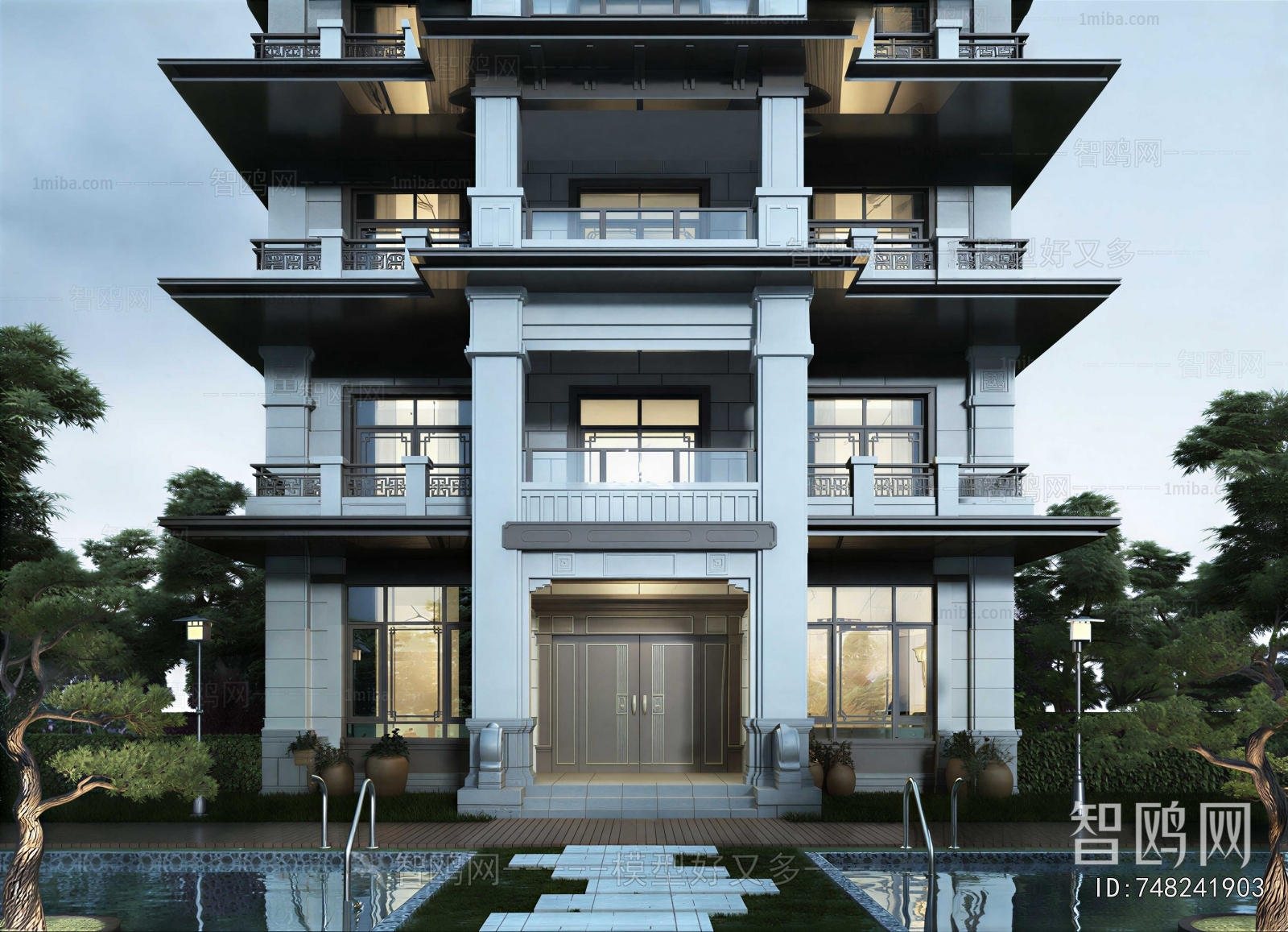 New Chinese Style Detached Villa