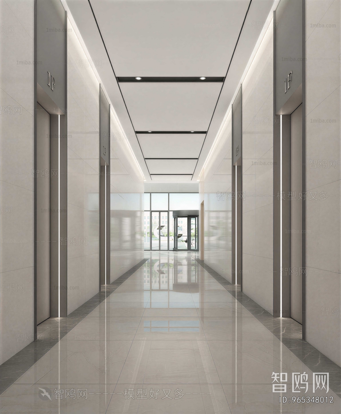 Modern Corridor/elevator Hall