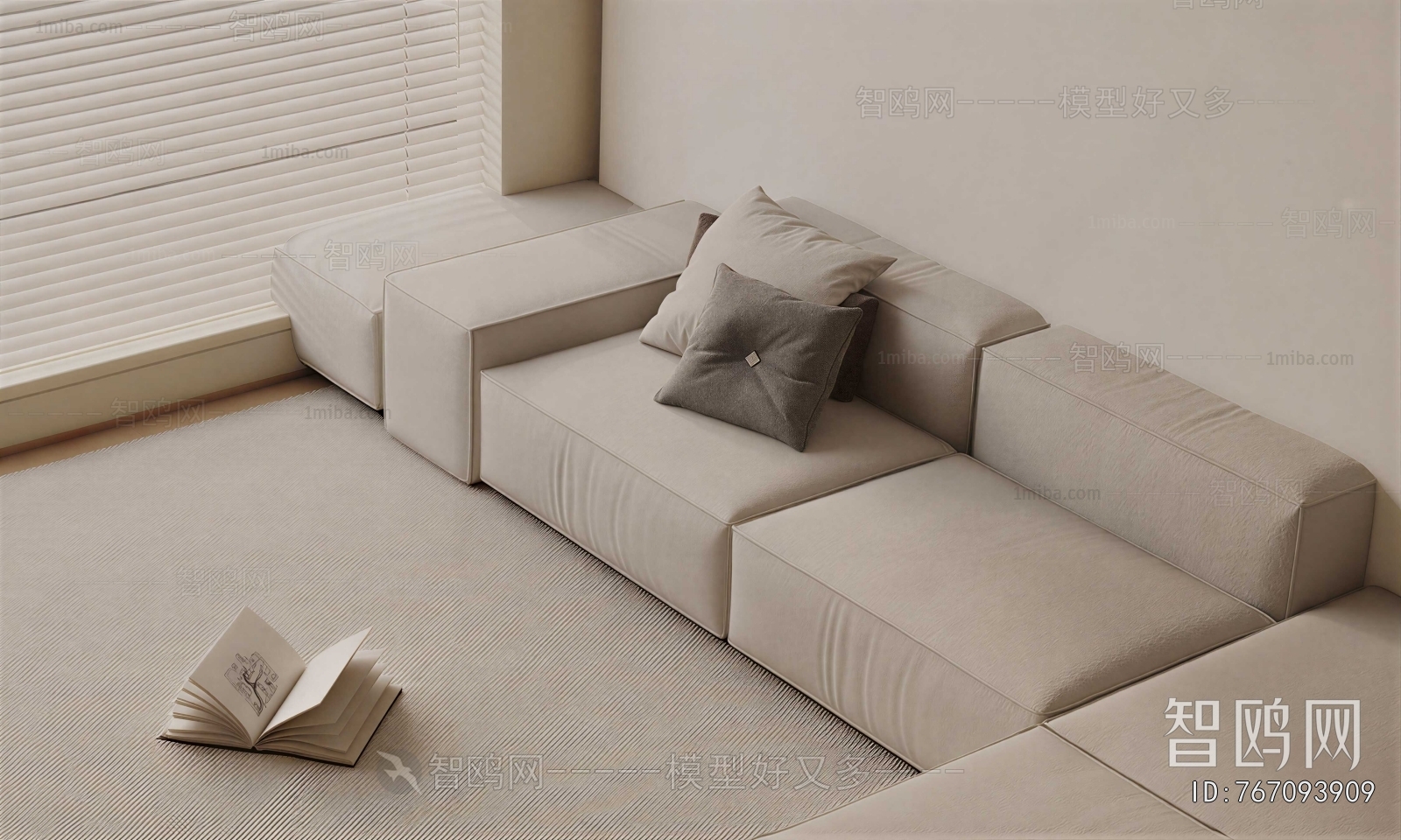 Modern Three-seat Sofa