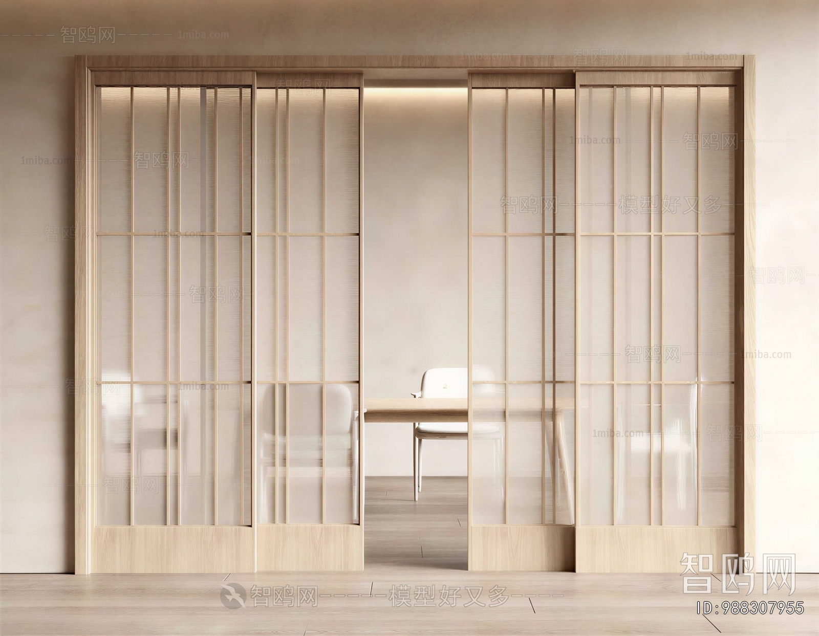 New Chinese Style Sliding Door