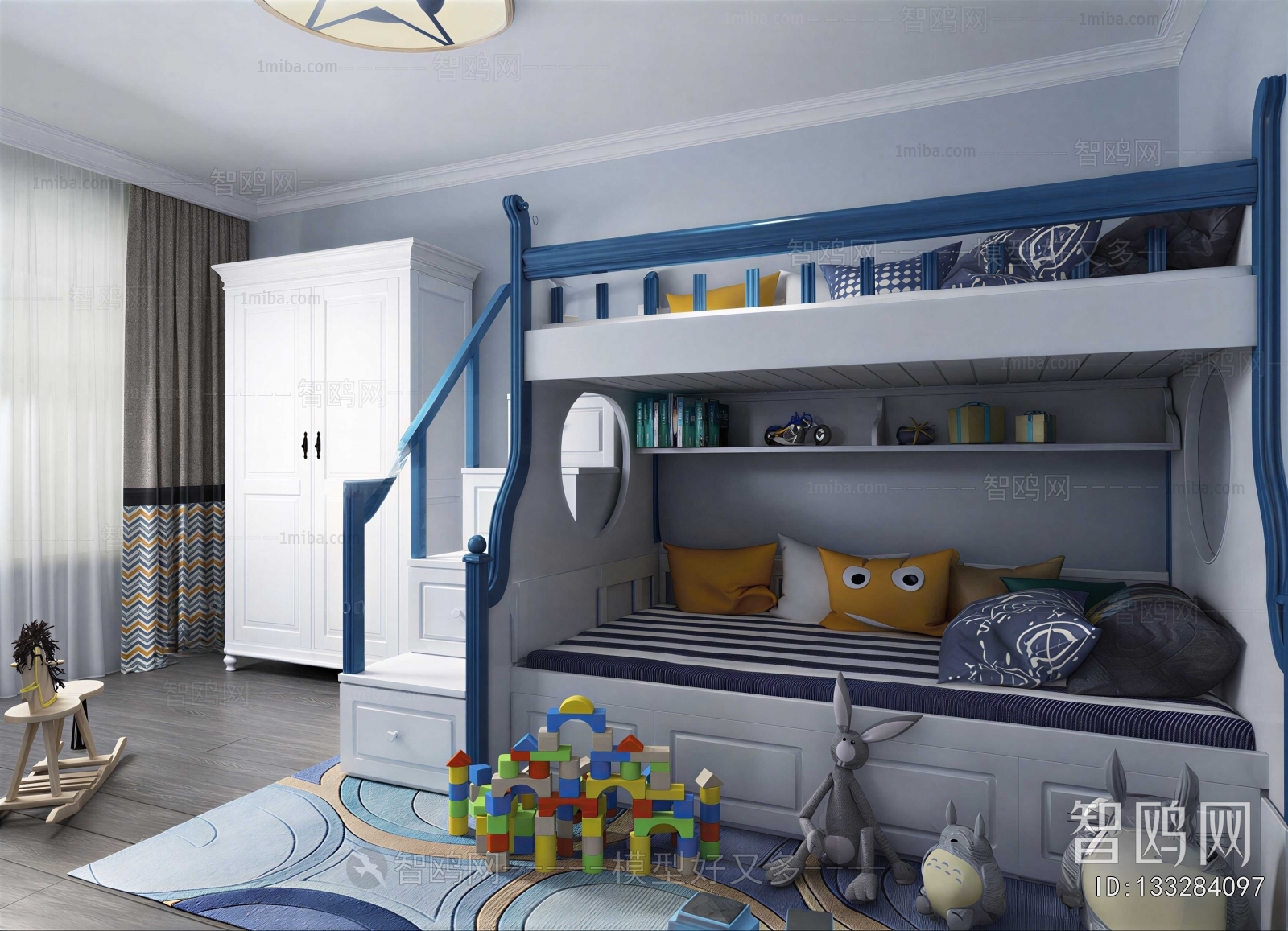 Modern Boy's Room And Son's Room