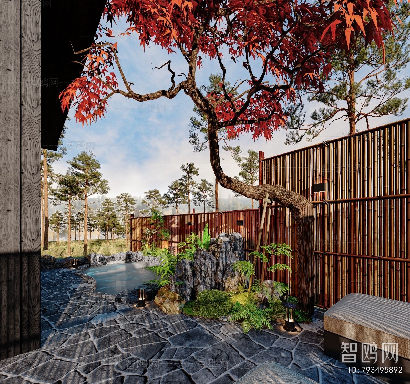 New Chinese Style Courtyard/landscape