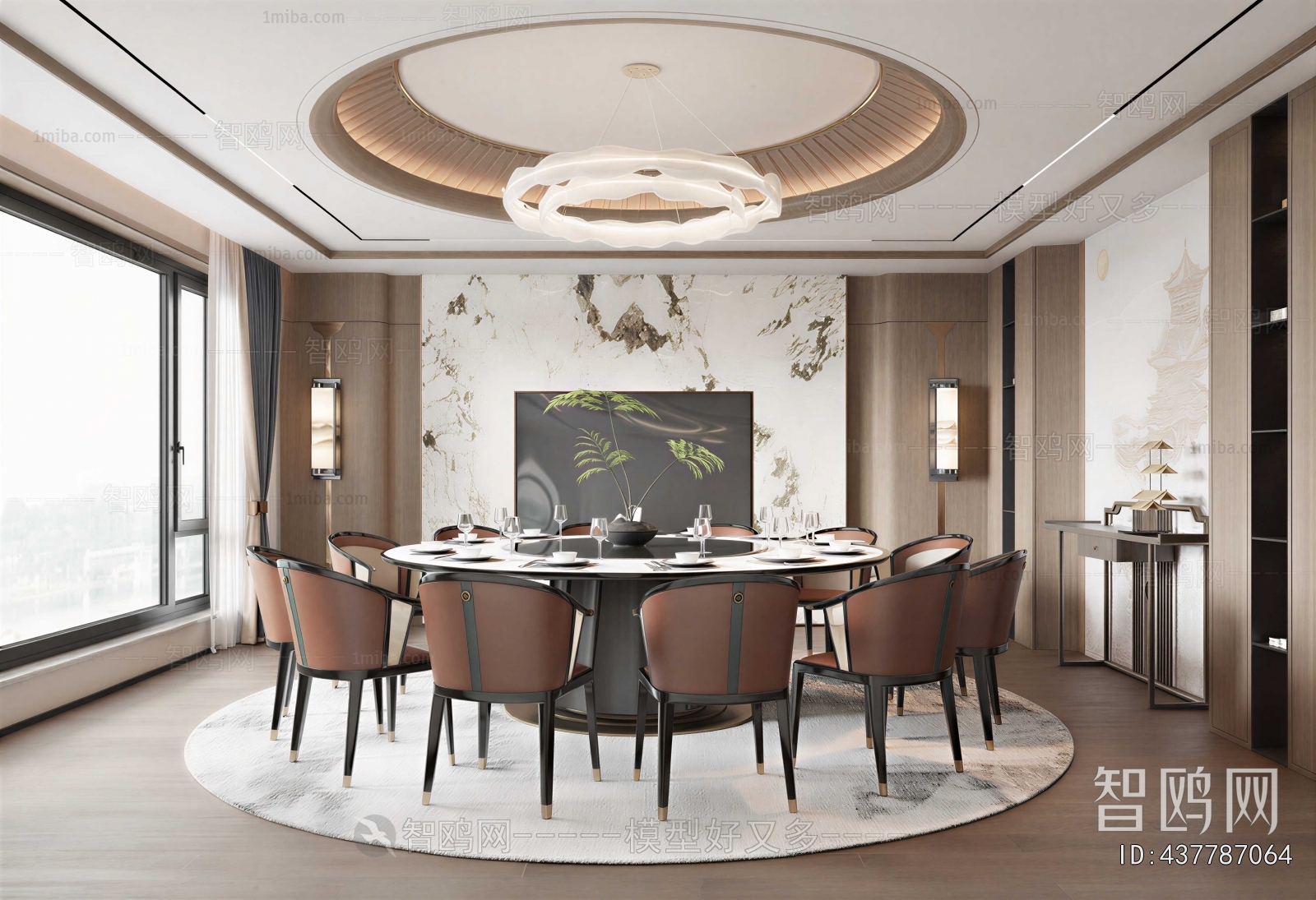 New Chinese Style Dining Room