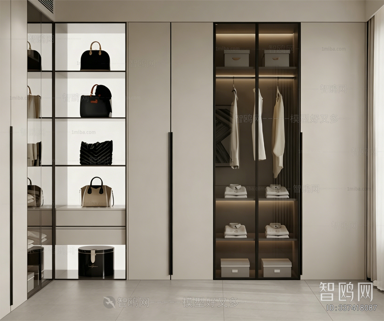 Modern Clothes Storage Area