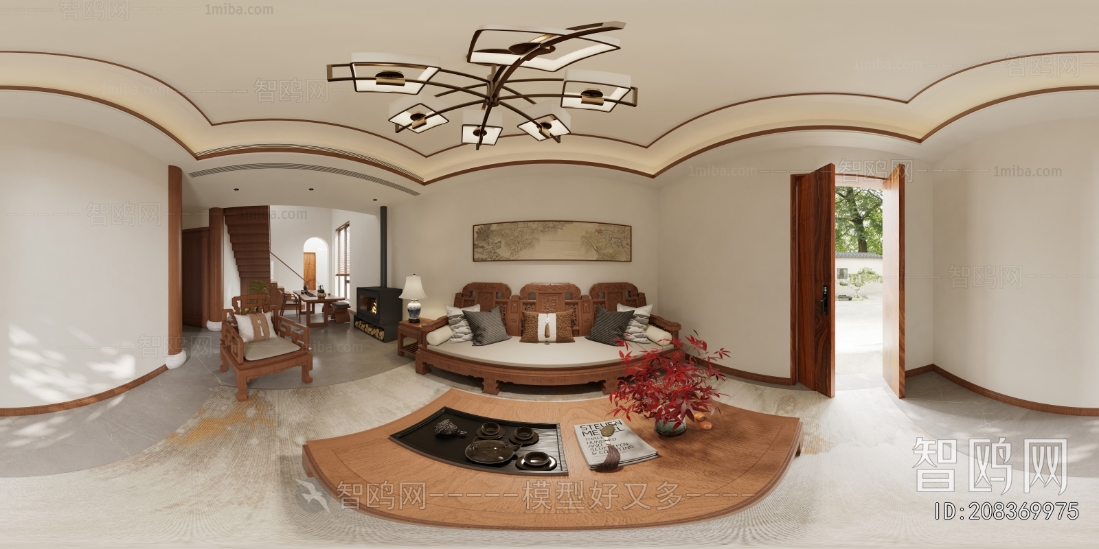 New Chinese Style A Living Room