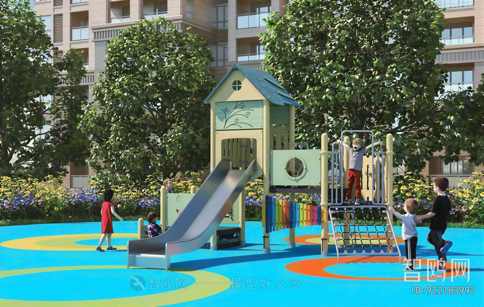 Modern Park Landscape