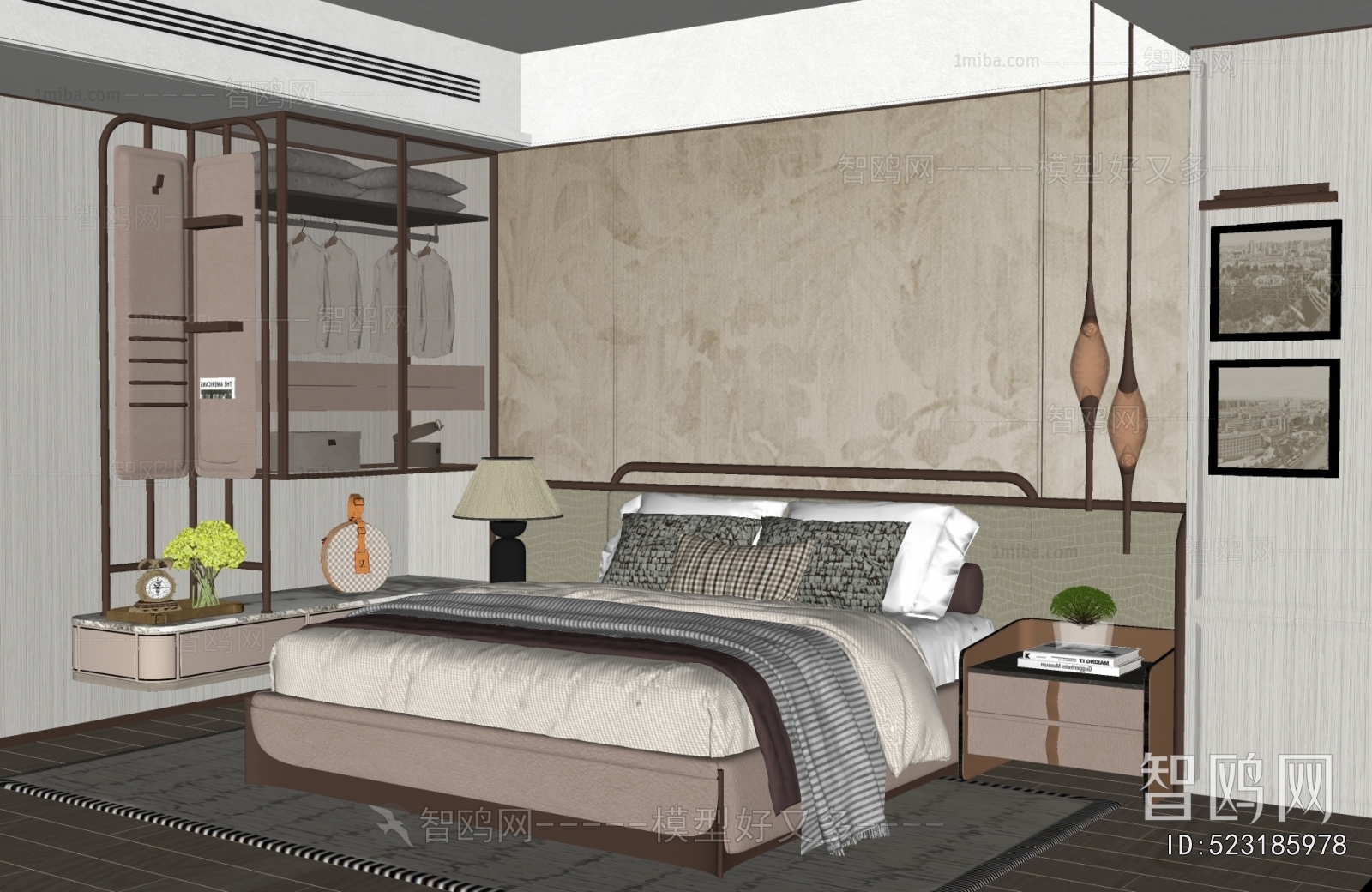 New Chinese Style Bedroom