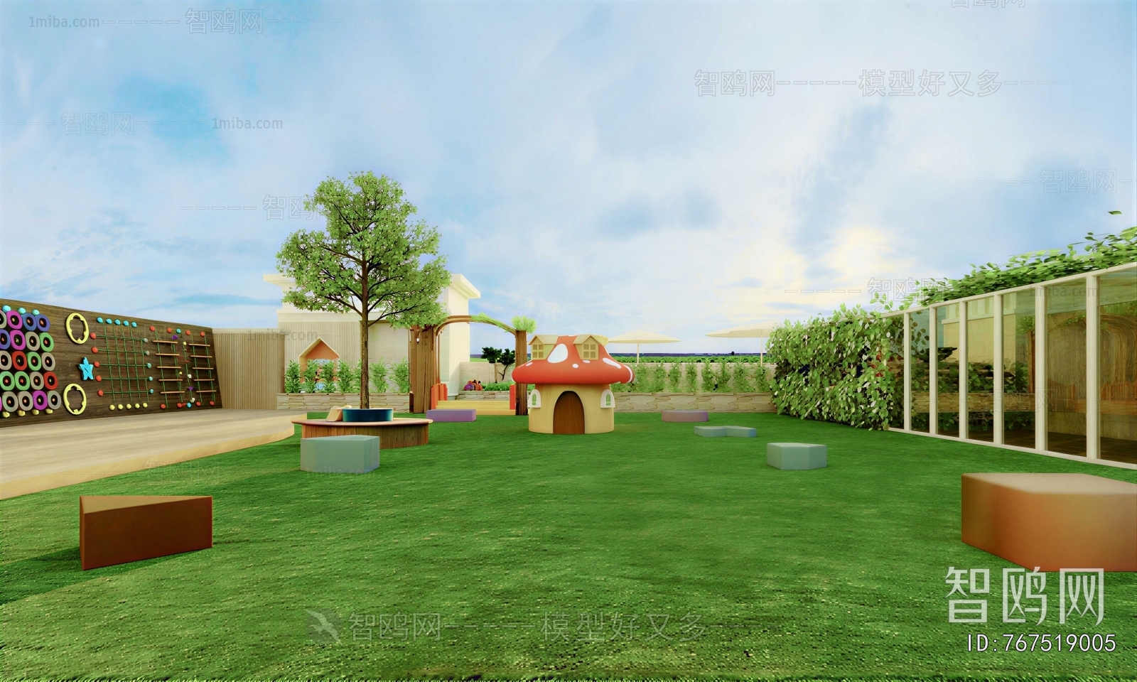 Modern Park Landscape