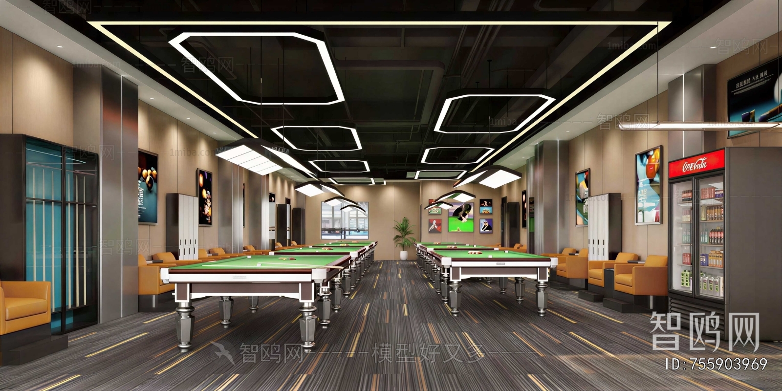 Modern Billiard Room