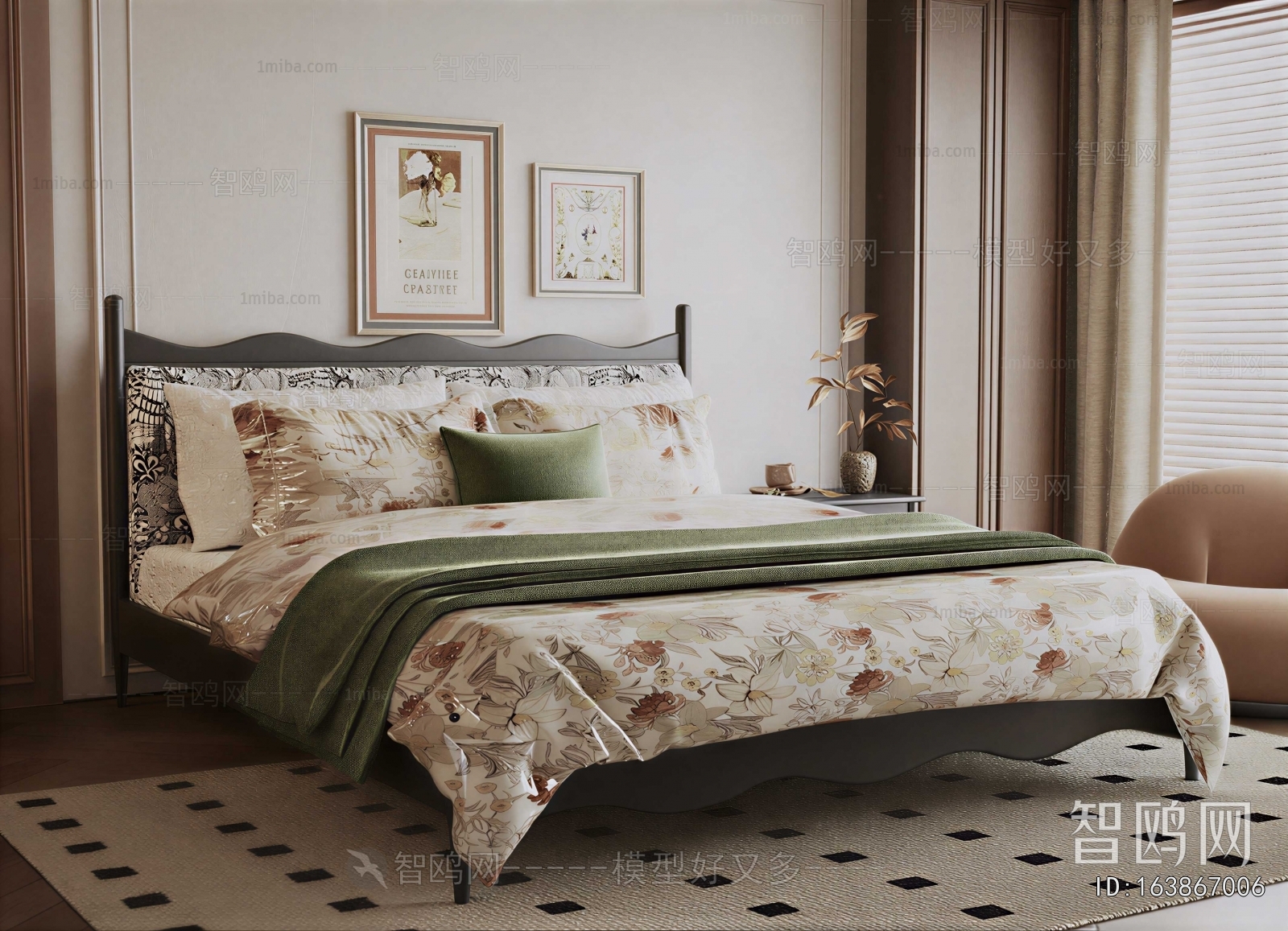 French Style Double Bed