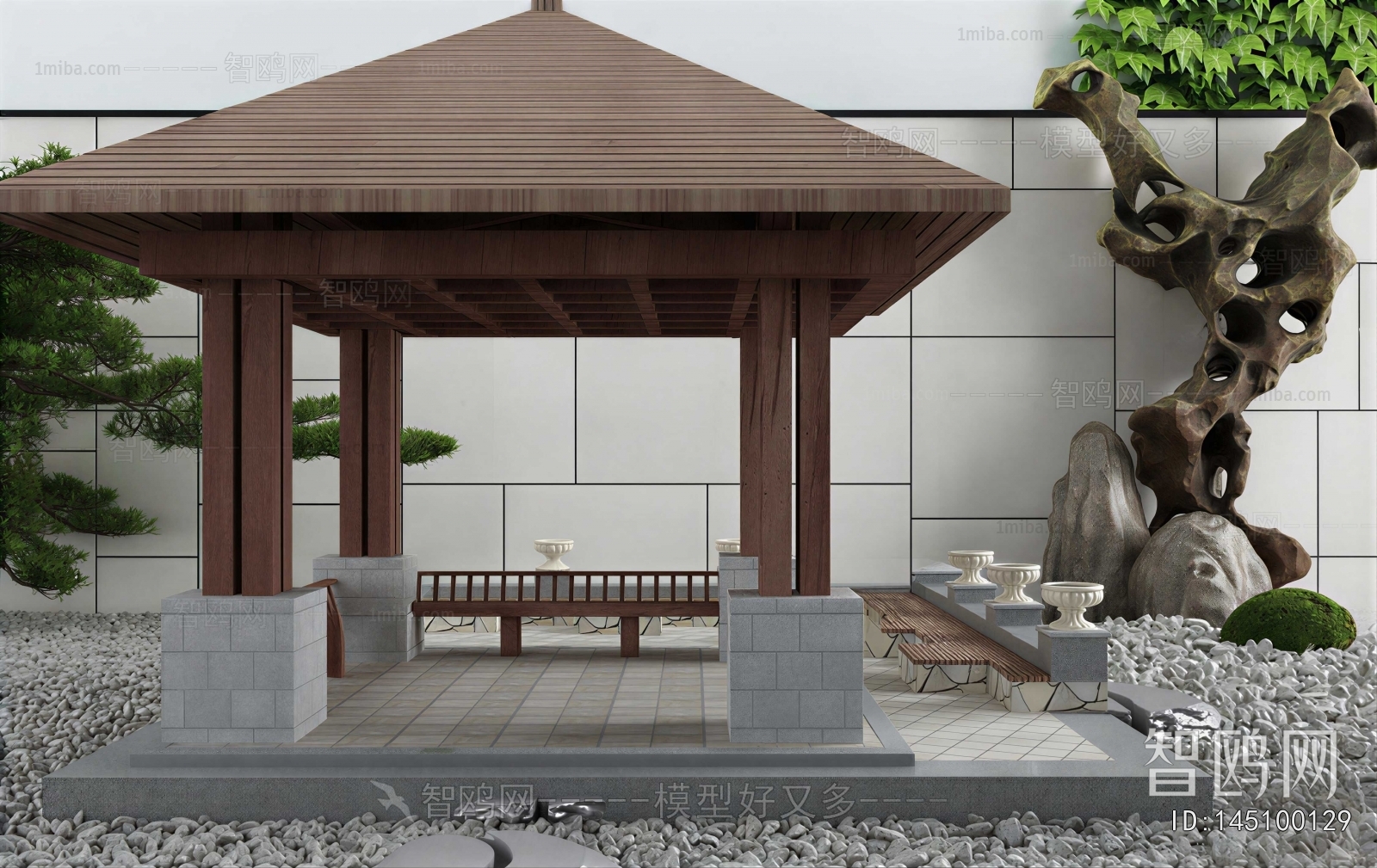 New Chinese Style Courtyard/landscape