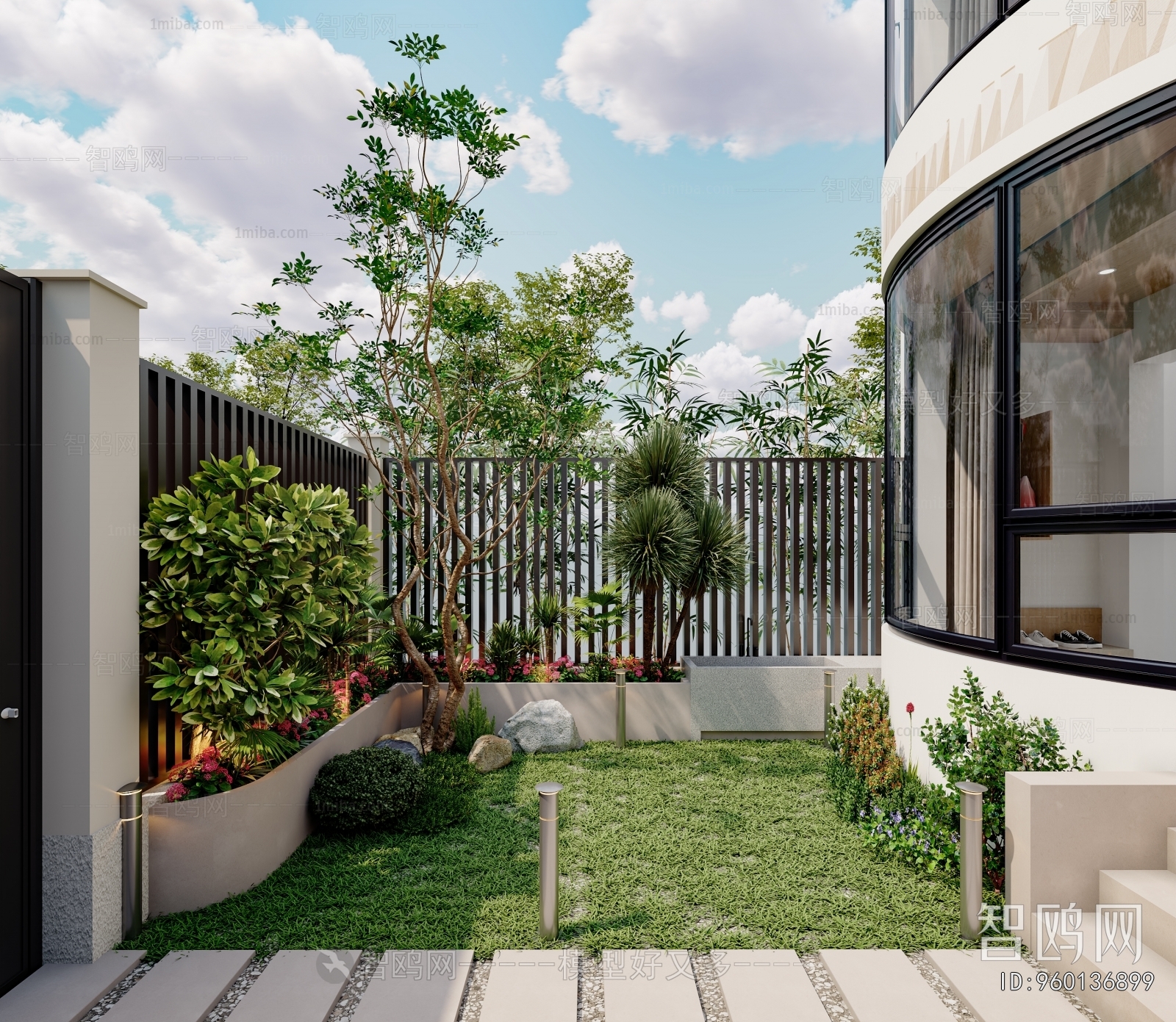 Modern Courtyard/landscape