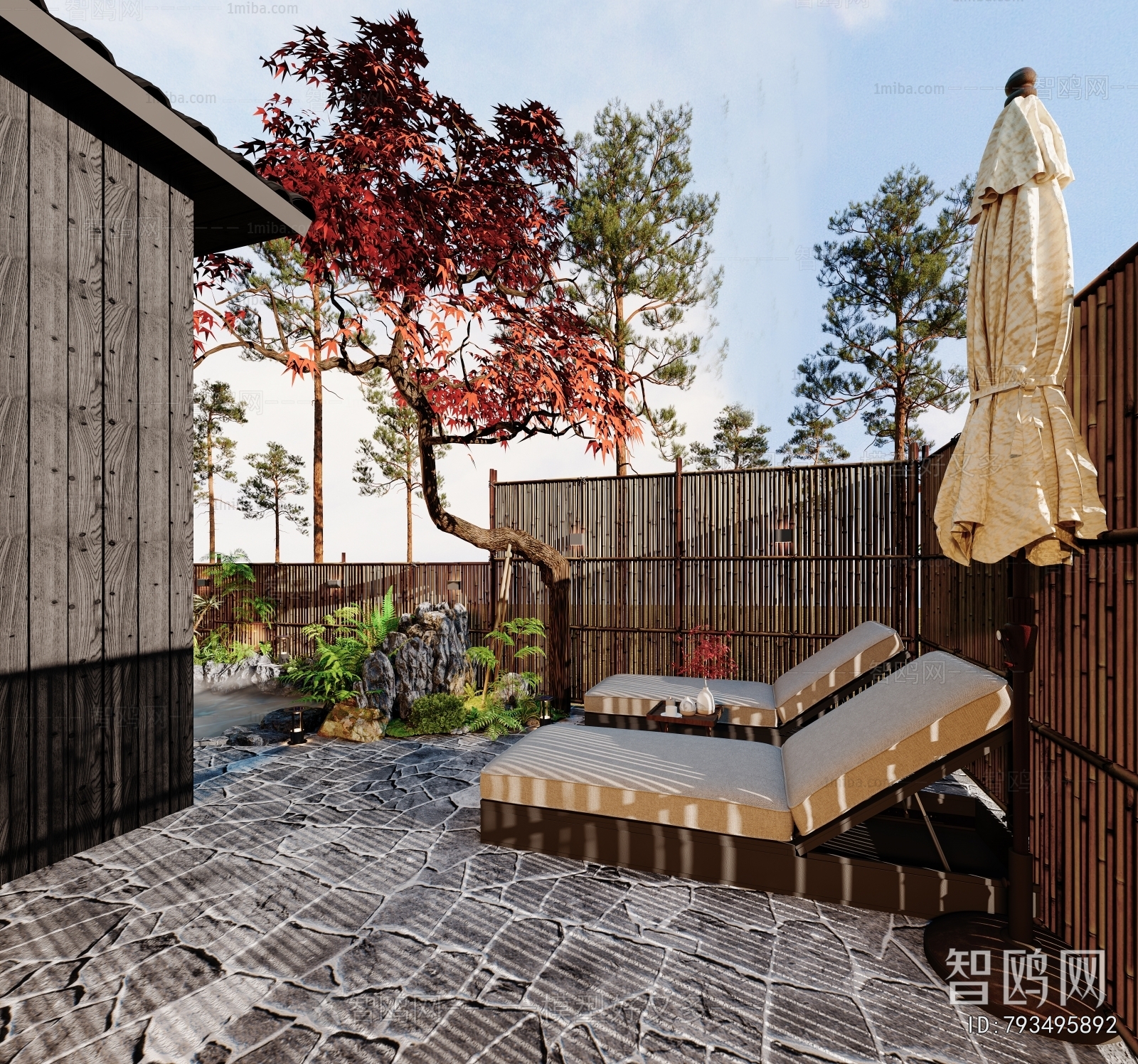 New Chinese Style Courtyard/landscape