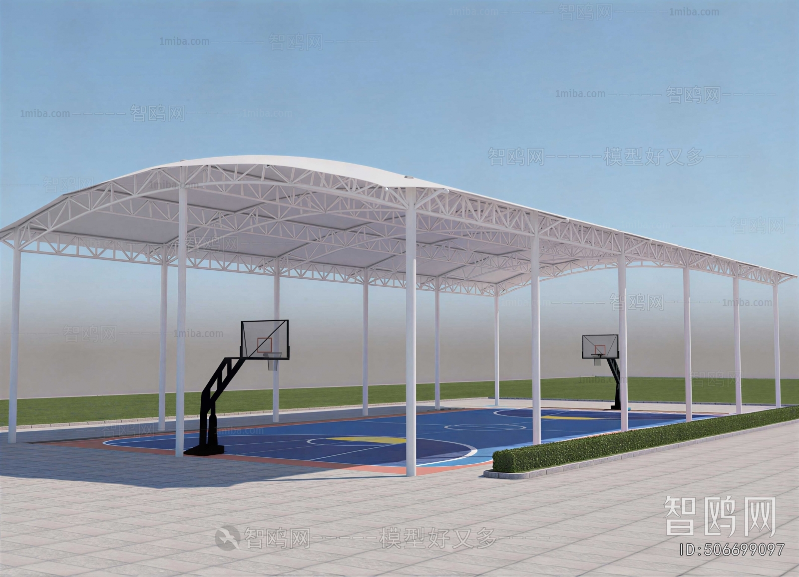 Modern Outdoor Parking Lot