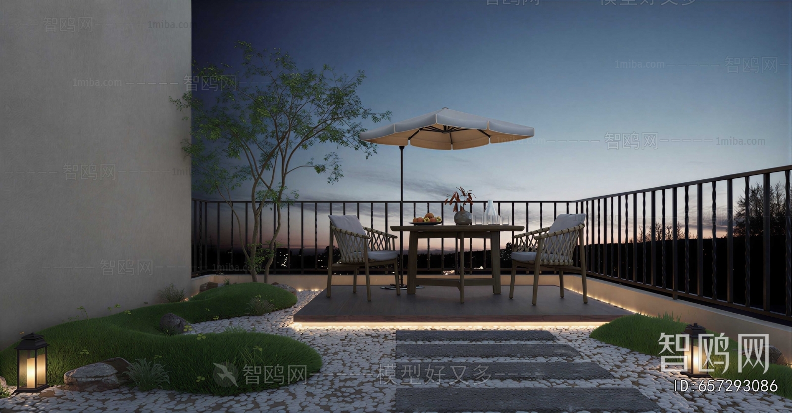 Modern Courtyard/landscape