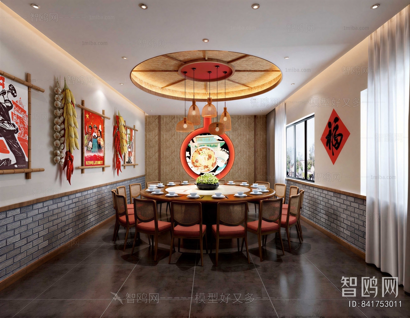 European Style New Classical Style Dining Room